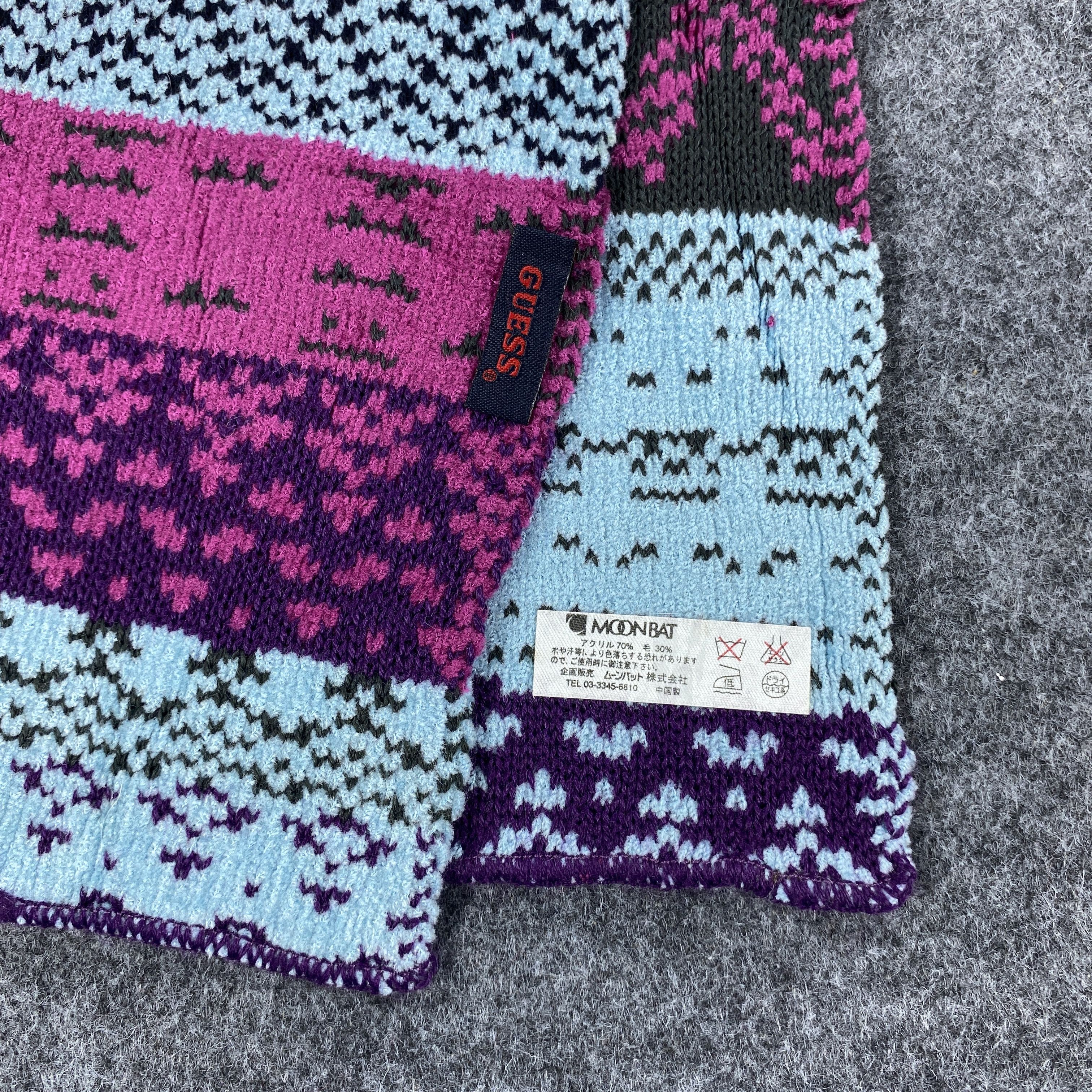 Guess × Vintage GF10447 Guess Scarf Neck Wear Muffler Nova Check Size ONE SIZE - 2 Thumbnail