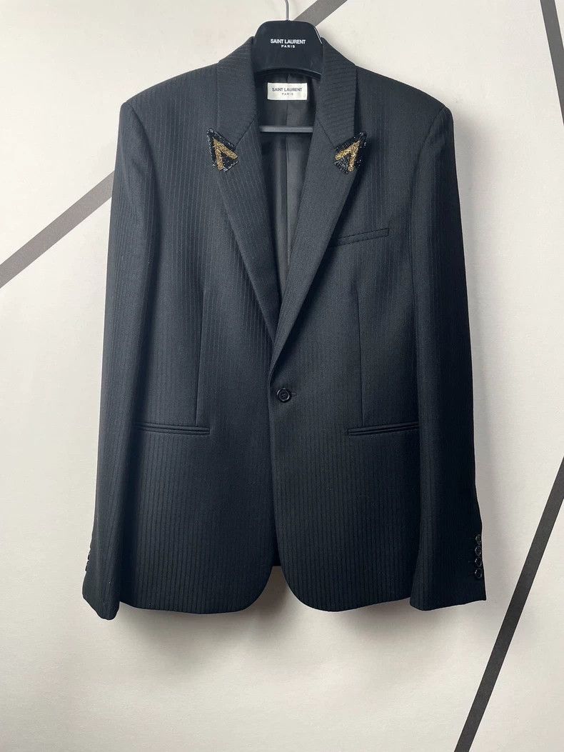 Saint Laurent Paris Saint Laurent Paris Sword collar suit jacket-2506 Size US M / EU 48-50 / 2 - 1 Thumbnail