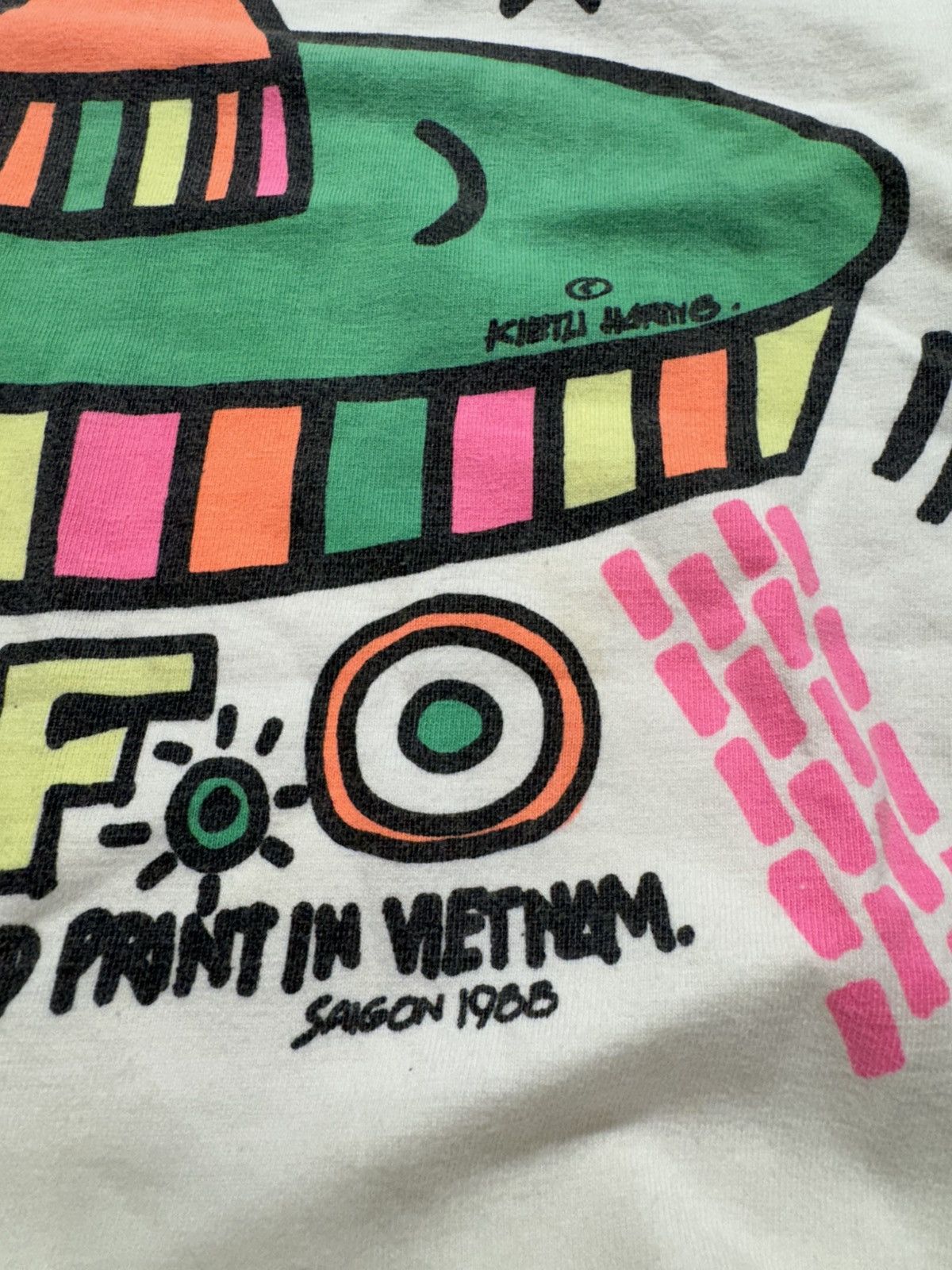 Keith Haring T-shirt Keith Haring UFO Pop-Shop Saigon 1988 Size US M / EU 48-50 / 2 - 3 Thumbnail