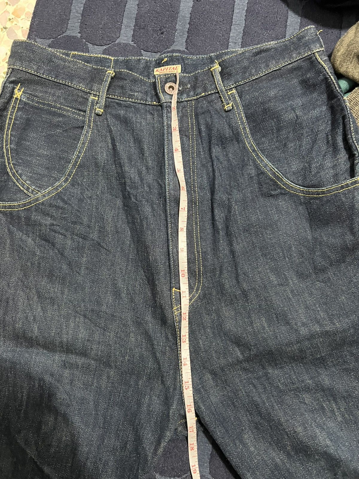 Kapital Kapital Cinch Back Work Denim Pants Made in Japan Size US 32 / EU 48 - 9 Thumbnail