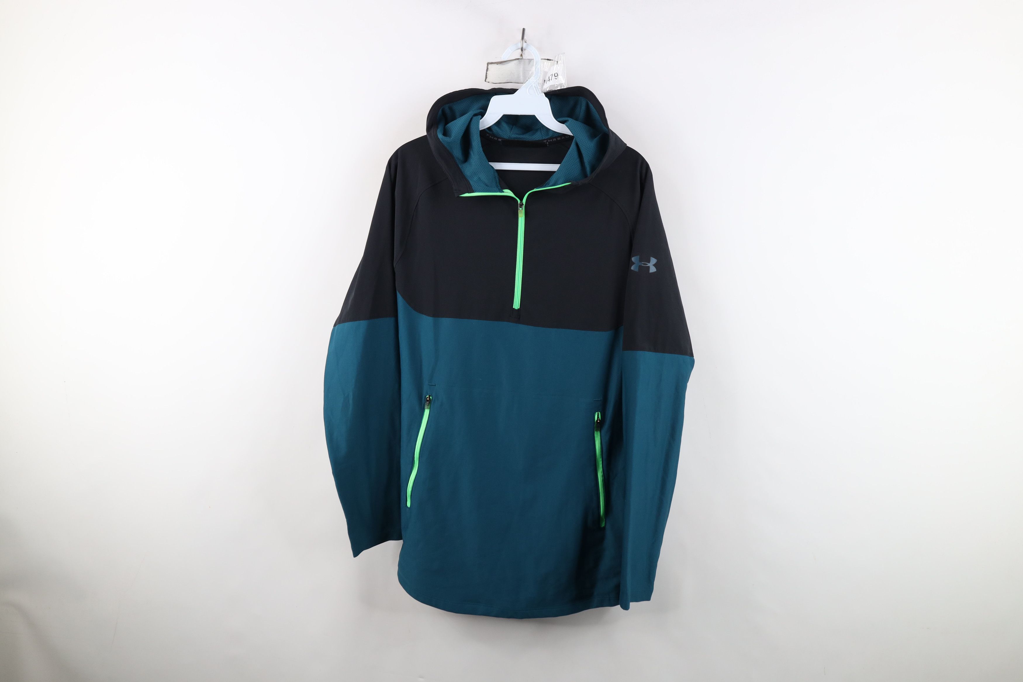 Under Armour Under Armour Color Block Half Zip Hooded Jacket Fitted Size US M / EU 48-50 / 2 - 1 Thumbnail