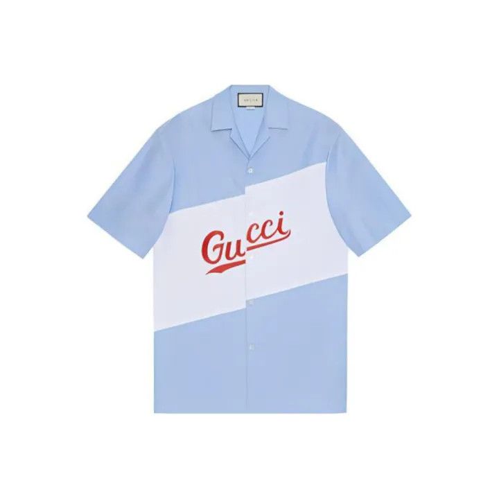 Gucci Gucci Color Block Short Sleeve Shirt Size US M / EU 48-50 / 2 - 1 Thumbnail