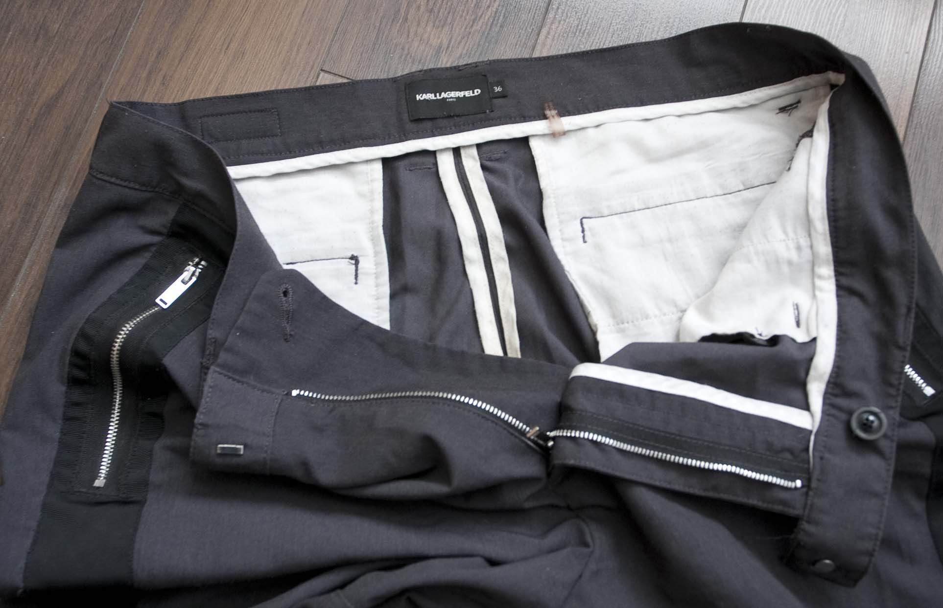 Karl Lagerfeld Karl Lagerfeld Pants Size 37x27.5 Dark Gray Size US 37 - 7 Thumbnail