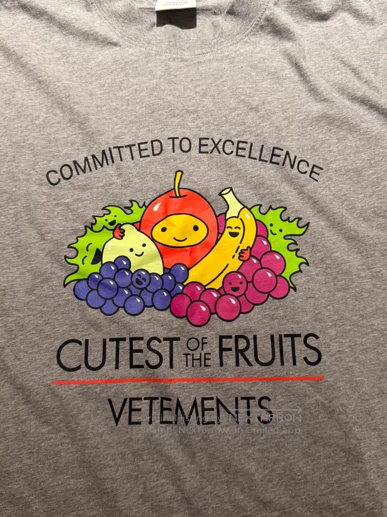 Vetements VETEMENTS Fruit Print Short Sleeve T-Shirt Size US M / EU 48-50 / 2 - 2 Thumbnail
