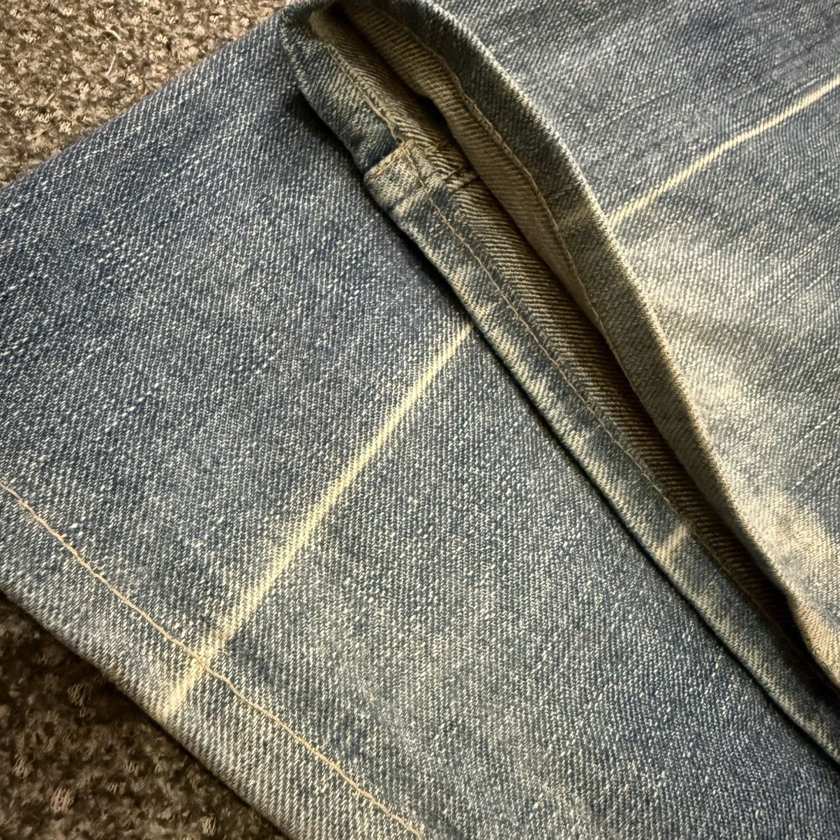 Beauty Beast Vintage 80s Flared Wrangler Distressed Denim Stranger Things Size US 28 / EU 44 - 12 Thumbnail