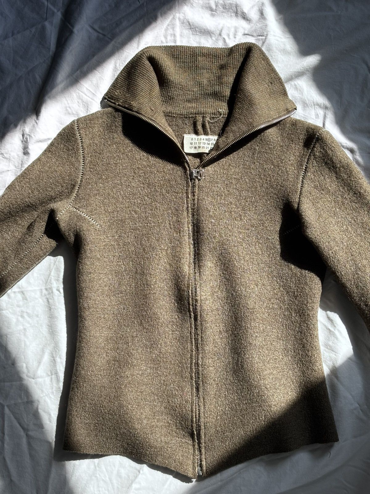 Maison Margiela MM6 Wool Khaki Jacket Size S / US 4 / IT 40 - 1 Thumbnail