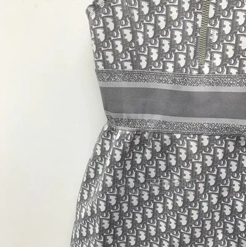 Dior Dior Grey Nylon Mini Dress . Size XXS / US 00 / IT 34 - 3 Thumbnail