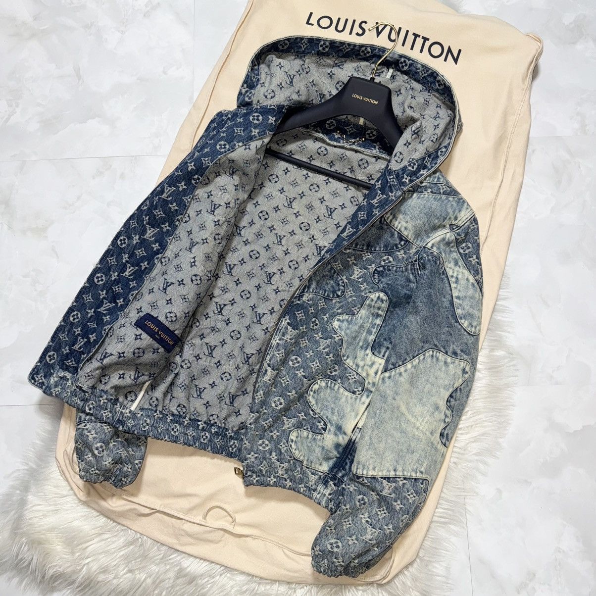 22SS Louis Vuitton x NIGO Monogram Denim Jacket