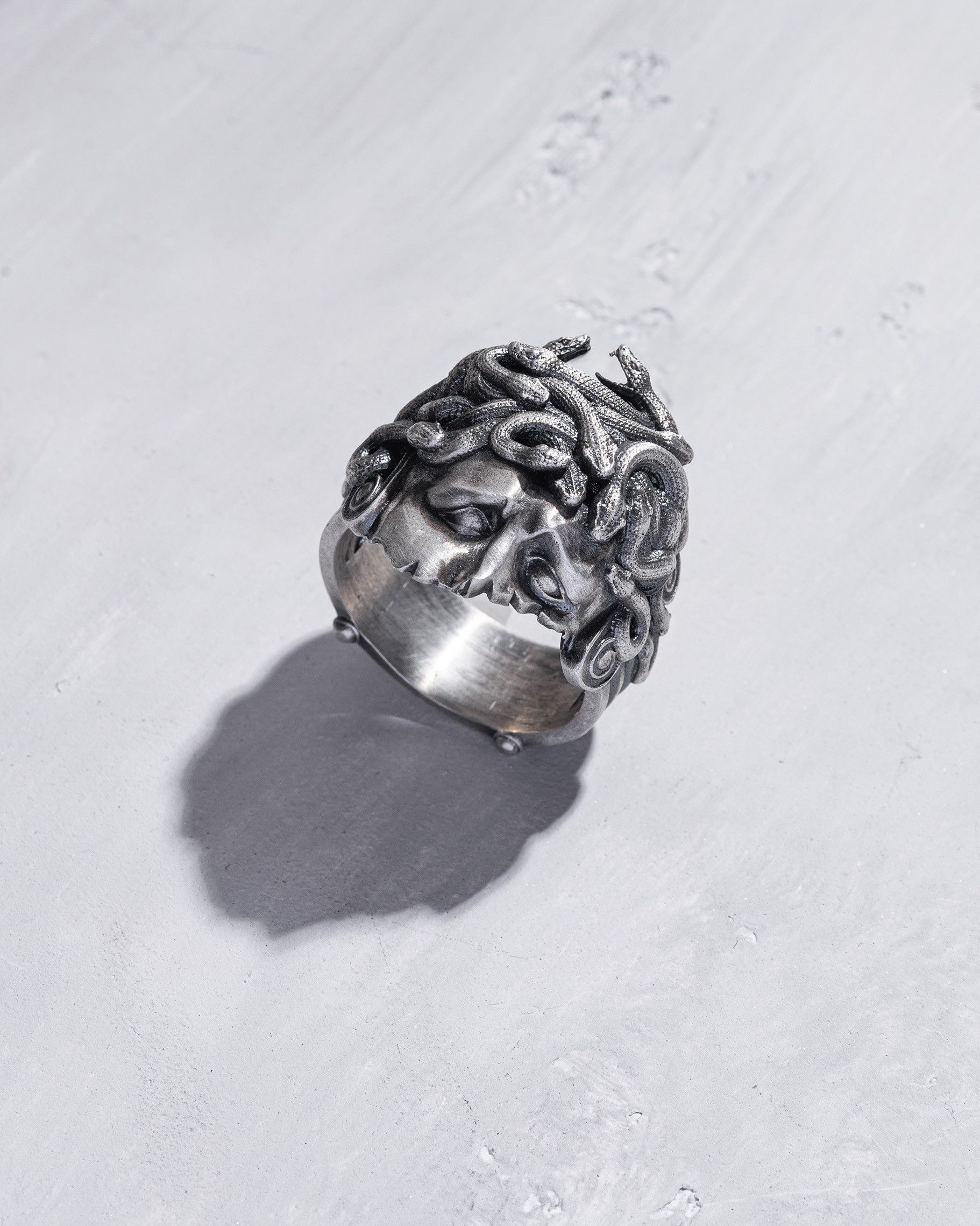 🐍 Wounded Medusa Handmade 925 Silver Ring 🐍