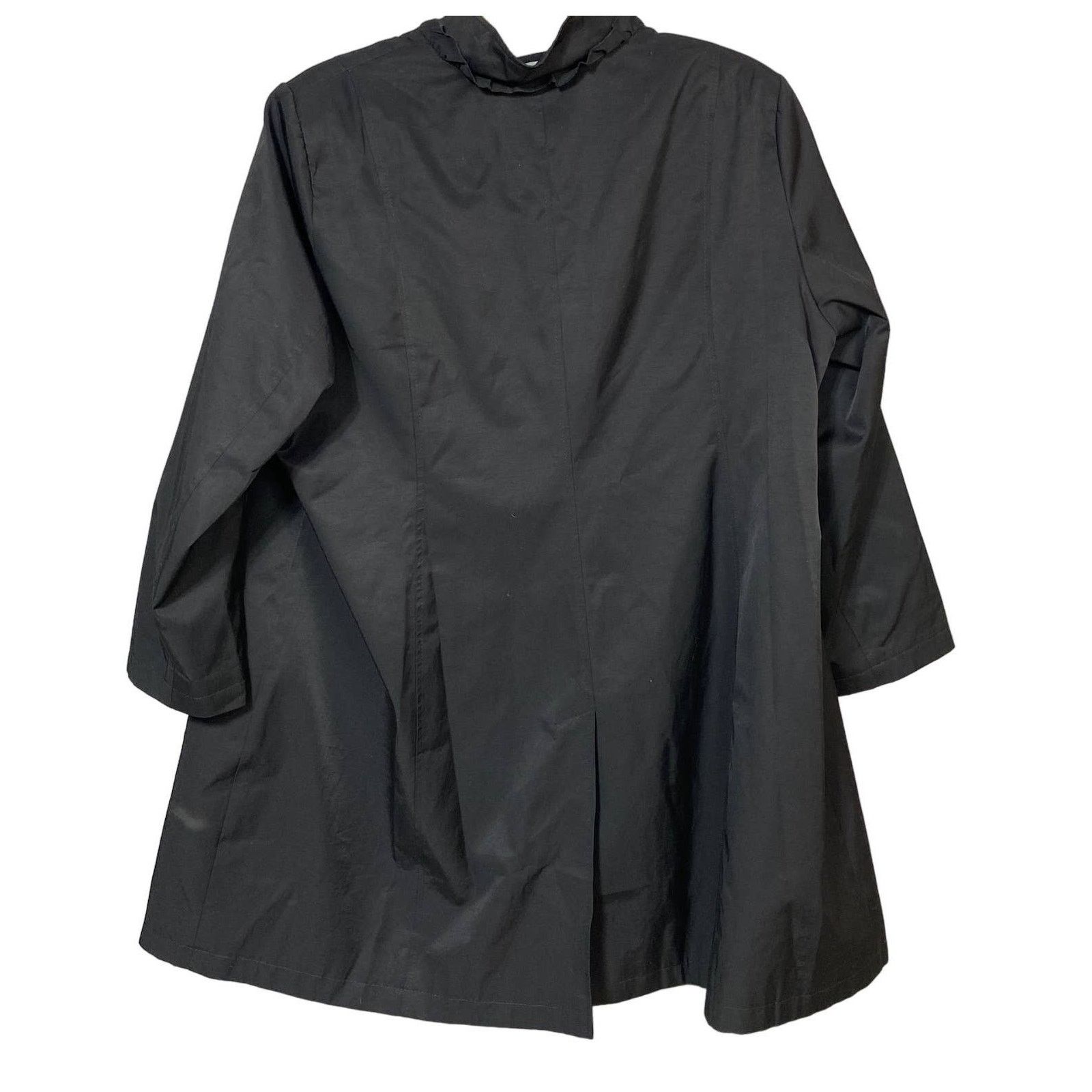 DKNY DKNY Sabring Ruffle Front Walker Midi Trench Coach Size 3X Size 3XL / US 20-22 - 3 Thumbnail