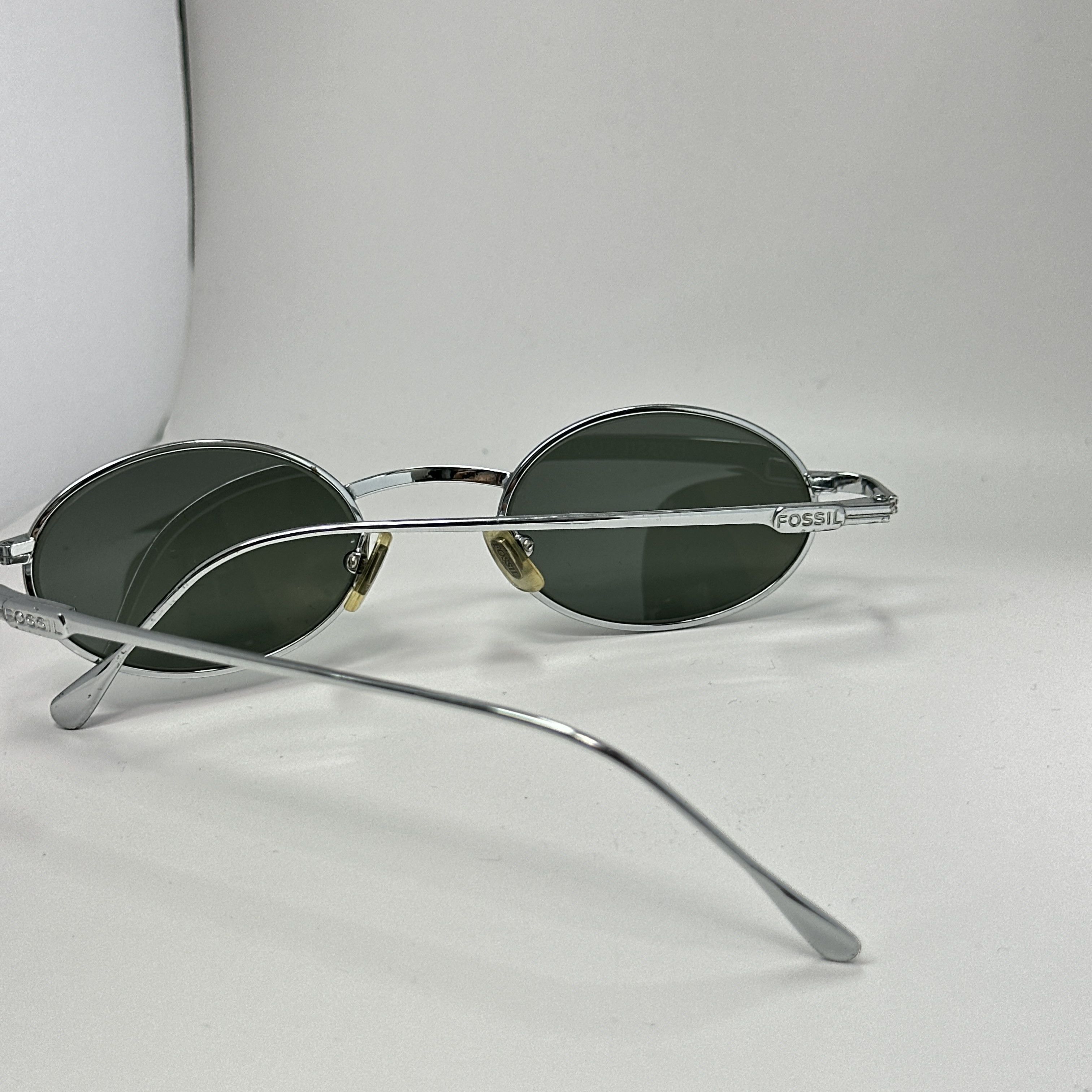 Fossil Vintage Fossil Oval Metal Frame Sunglasses 00s Size ONE SIZE - 7 Thumbnail
