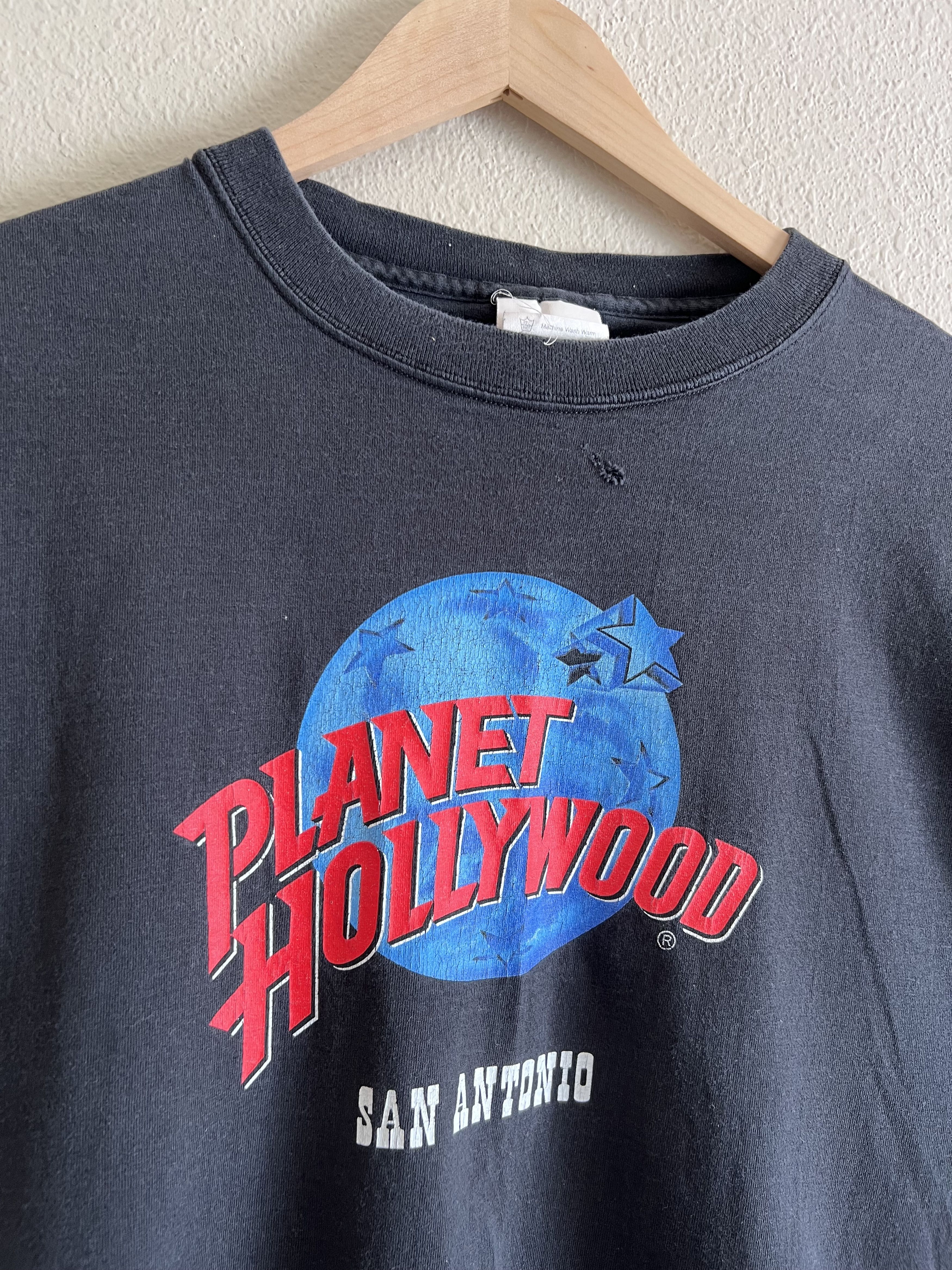 Vintage Vintage 90s Planet Hollywood San Antonio Tee in Black Size US XL / EU 56 / 4 - 2 Thumbnail