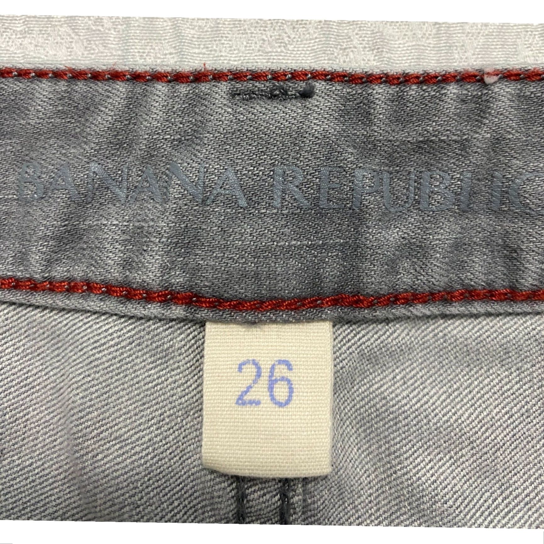 Banana Republic Banana Republic Jeans Slim Gray Wash Women's 26 Slim Fit Denim 5-Pocket Button Zip Cotton Blend Spandex Size 26" / US 2 / IT 38 - 5 Thumbnail