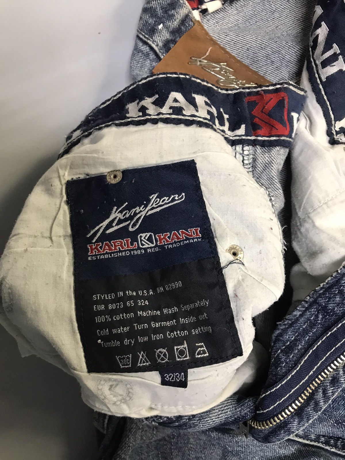 Karl Kani Vintage Karl Kani painted denim Size US 34 / EU 50 - 9 Thumbnail