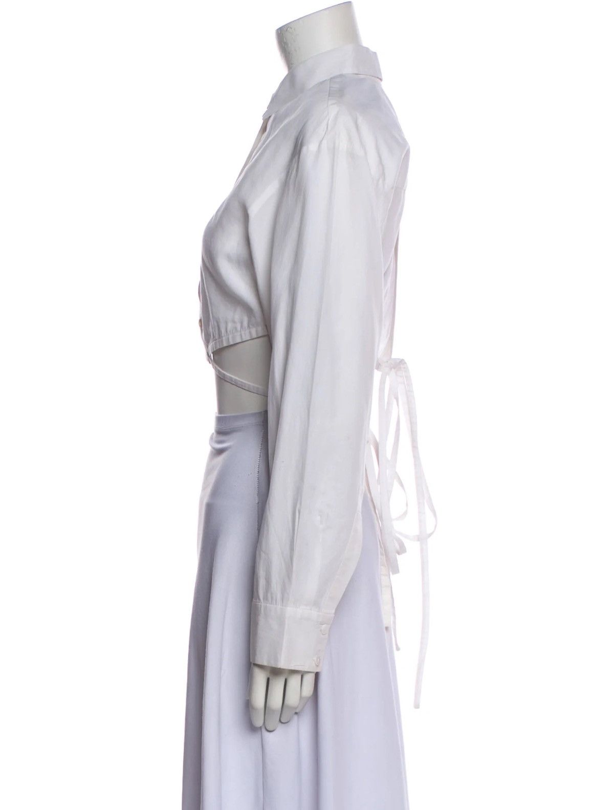 Christopher Esber Christopher Esber Long Sleeve Tie String Crop Top Size XS / US 0-2 / IT 36-38 - 2 Thumbnail