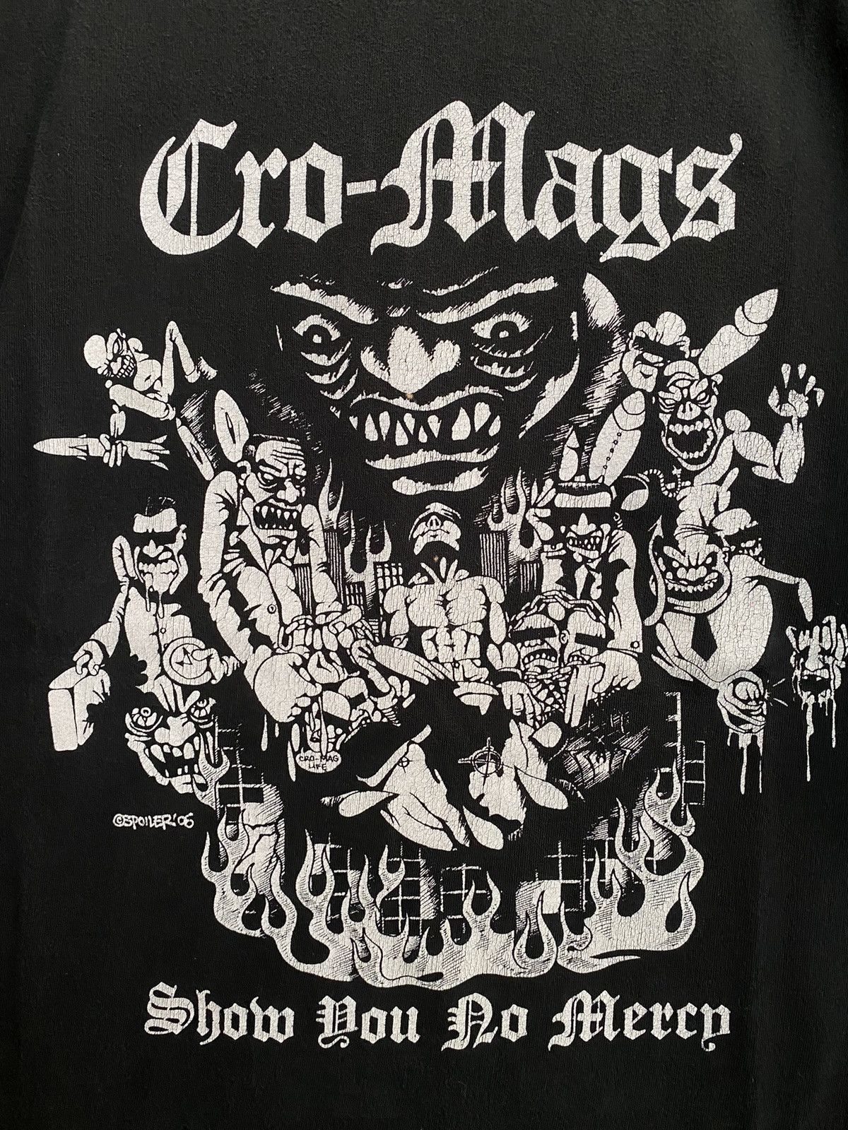 Band Tees × Vintage Cro-Mags " Show you no mercy " 2006 Vintage Shirt Size US XXL / EU 58 / 5 - 1 Thumbnail