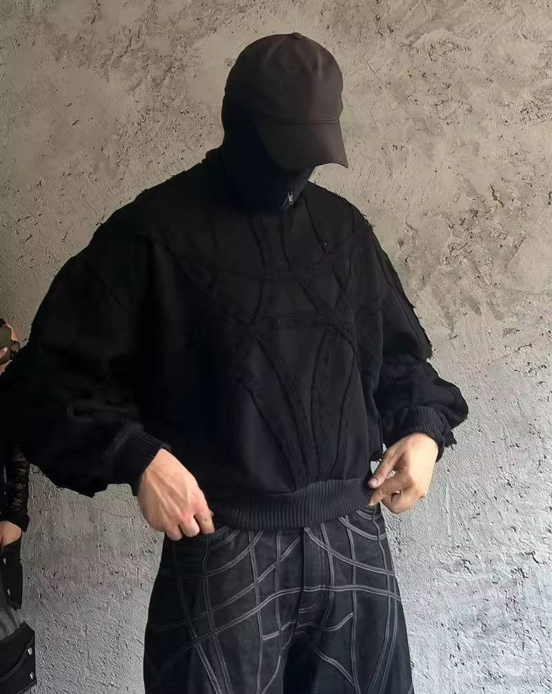 Japanese Brand × Vintage retro long-sleeve sweater. Size US XL / EU 56 / 4 - 1 Thumbnail
