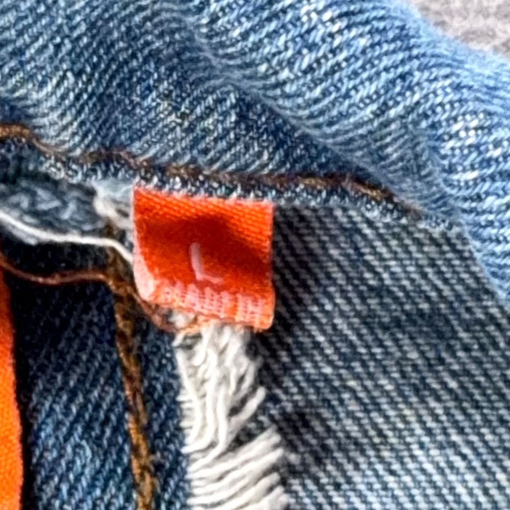 Denime Rolling Paper Jacket Mens Large Blue Denim Distressed 90s Punk Rock Casual Jacket Size US 33 - 5 Thumbnail