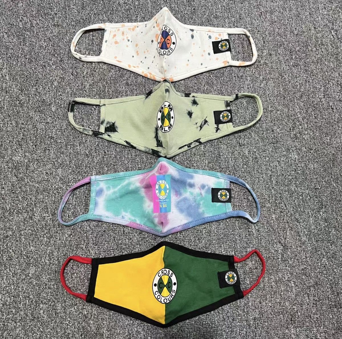 Cross Colours CROSS COLOURS Tie‑Dye Cotton Face Masks Size ONE SIZE - 1 Thumbnail