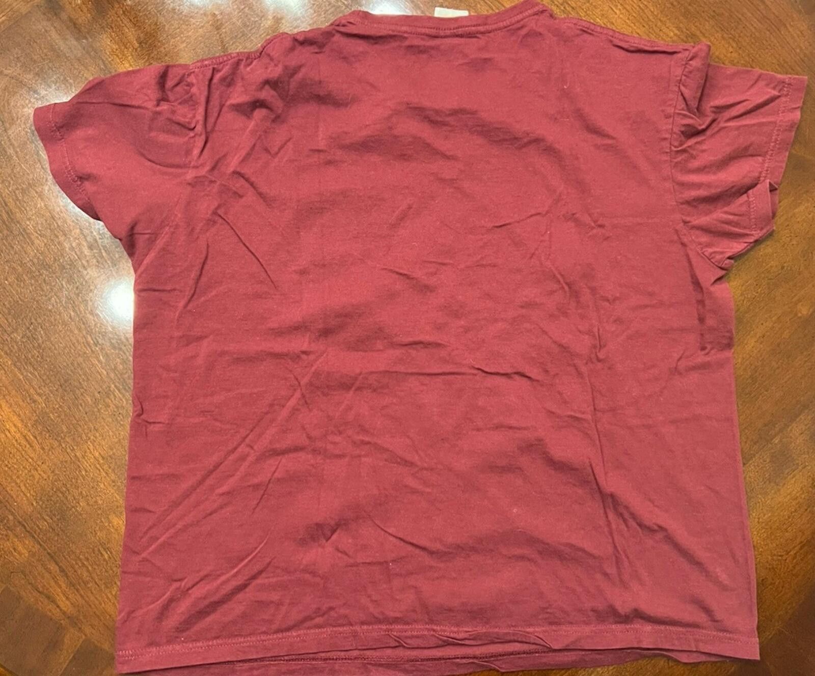 Other Burgundy T-Shirt Italian Phrase “Carpe Diem Roma” Medium Size US M / EU 48-50 / 2 - 2 Thumbnail