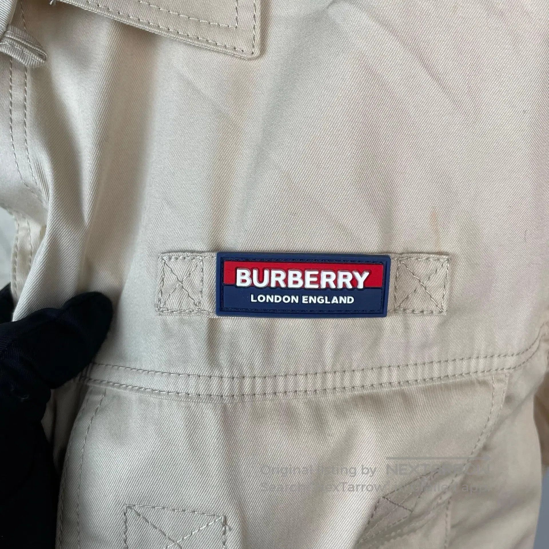 Burberry Burberry Khaki Letter Logo Work Shirt| Size US XL / EU 56 / 4 - 3 Thumbnail