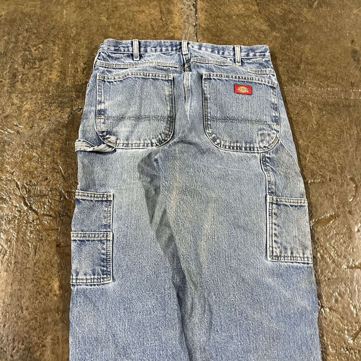 Carhartt × Vintage Crazy Dickies Double Knee Carpenter Jeans Workwear Skater Size US 34 / EU 50 - 9 Thumbnail