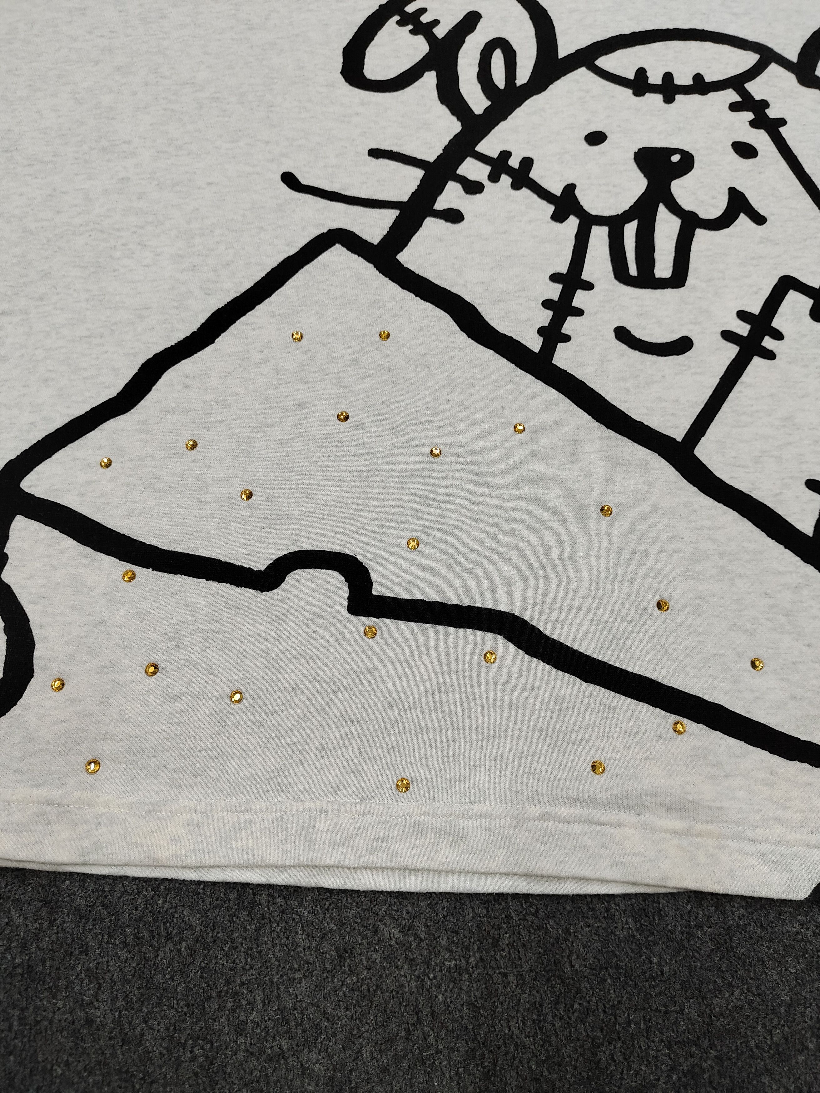 Ne-Net DOPE 🇯🇵 Ne-Net 🇯🇵 Mouse Graphic Bling Sweatshirt Size L / US 10 / IT 46 - 6 Thumbnail