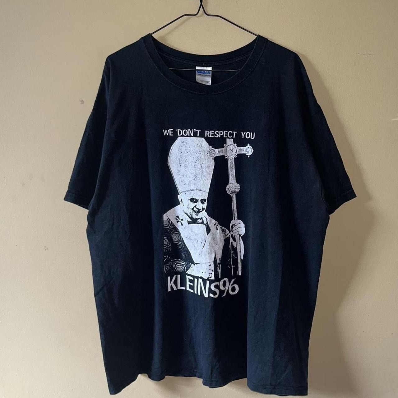 image of Band Tees x Seditionaries Vintage 2000S Corrupt Pope Anti Religion Hardcore Band Tee in Black (Size