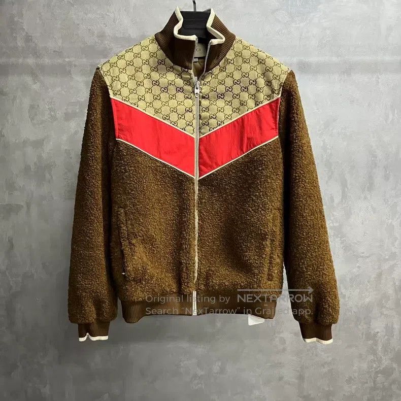 Gucci Gucci Brown Stitched Stand-up Collar Zipper Long Sleeve Ja Size US S / EU 44-46 / 1 - 1 Thumbnail