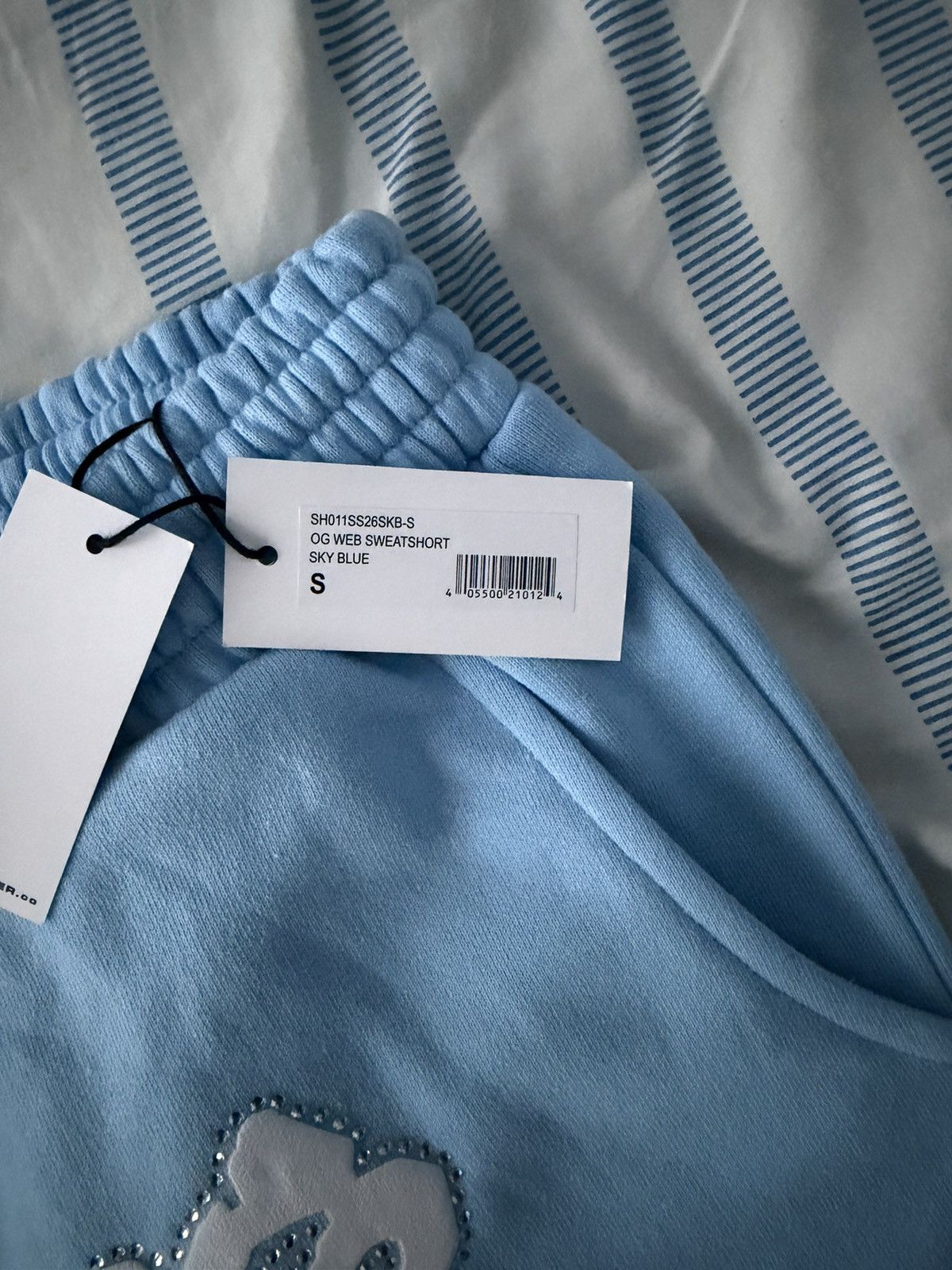 Sp5der Sp5der OG Web Sweatshort 'Sky Blue' Size US 28 / EU 44 - 5 Thumbnail