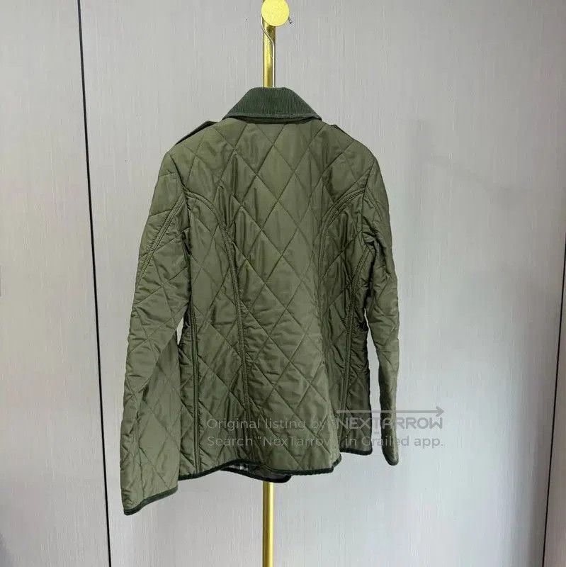 Burberry Women's Military Green Cotton Jacket.