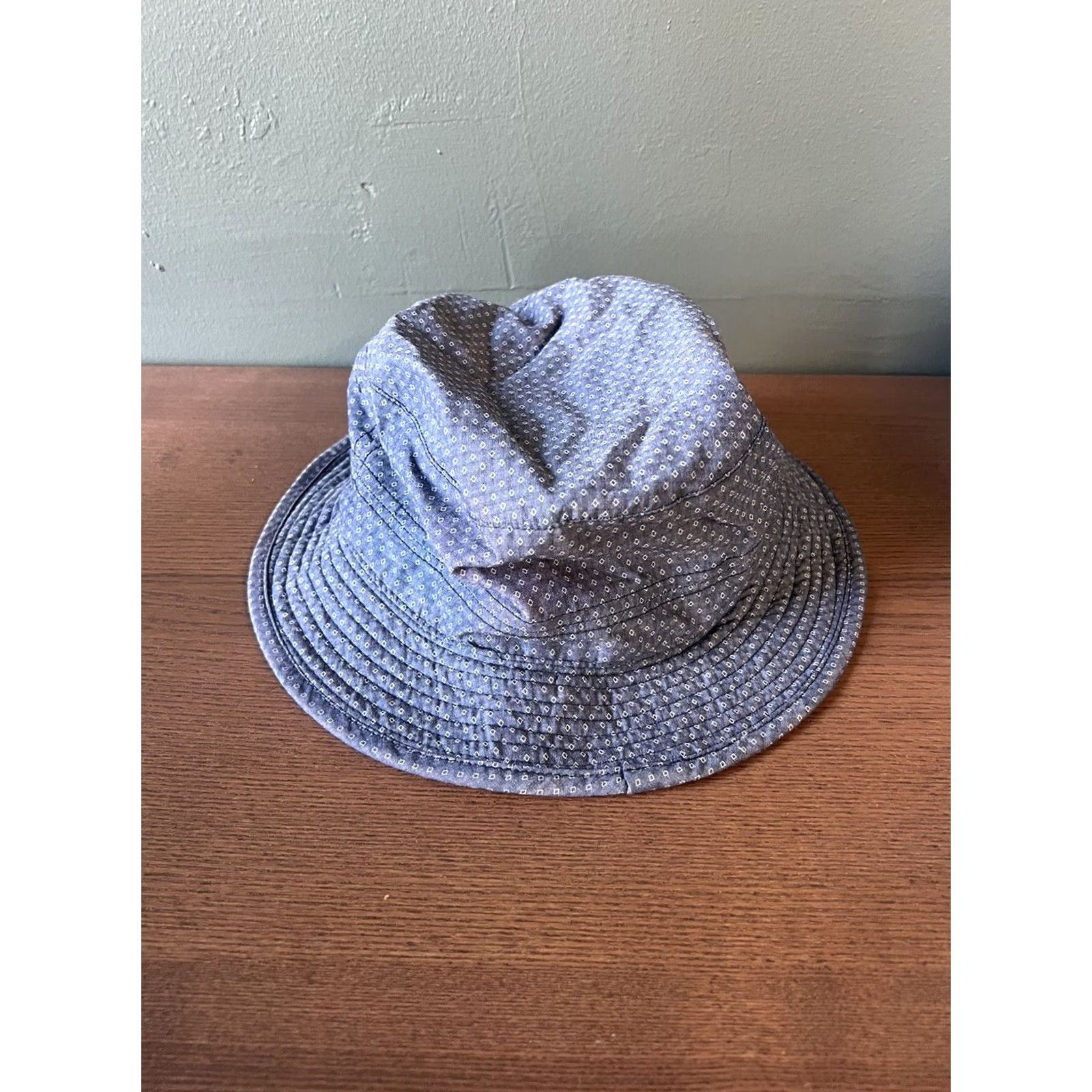 Penfield Penfield Mens Bucket Hat L Blue Diamond AOP Print Cotton Collection Mens Size ONE SIZE - 3 Thumbnail