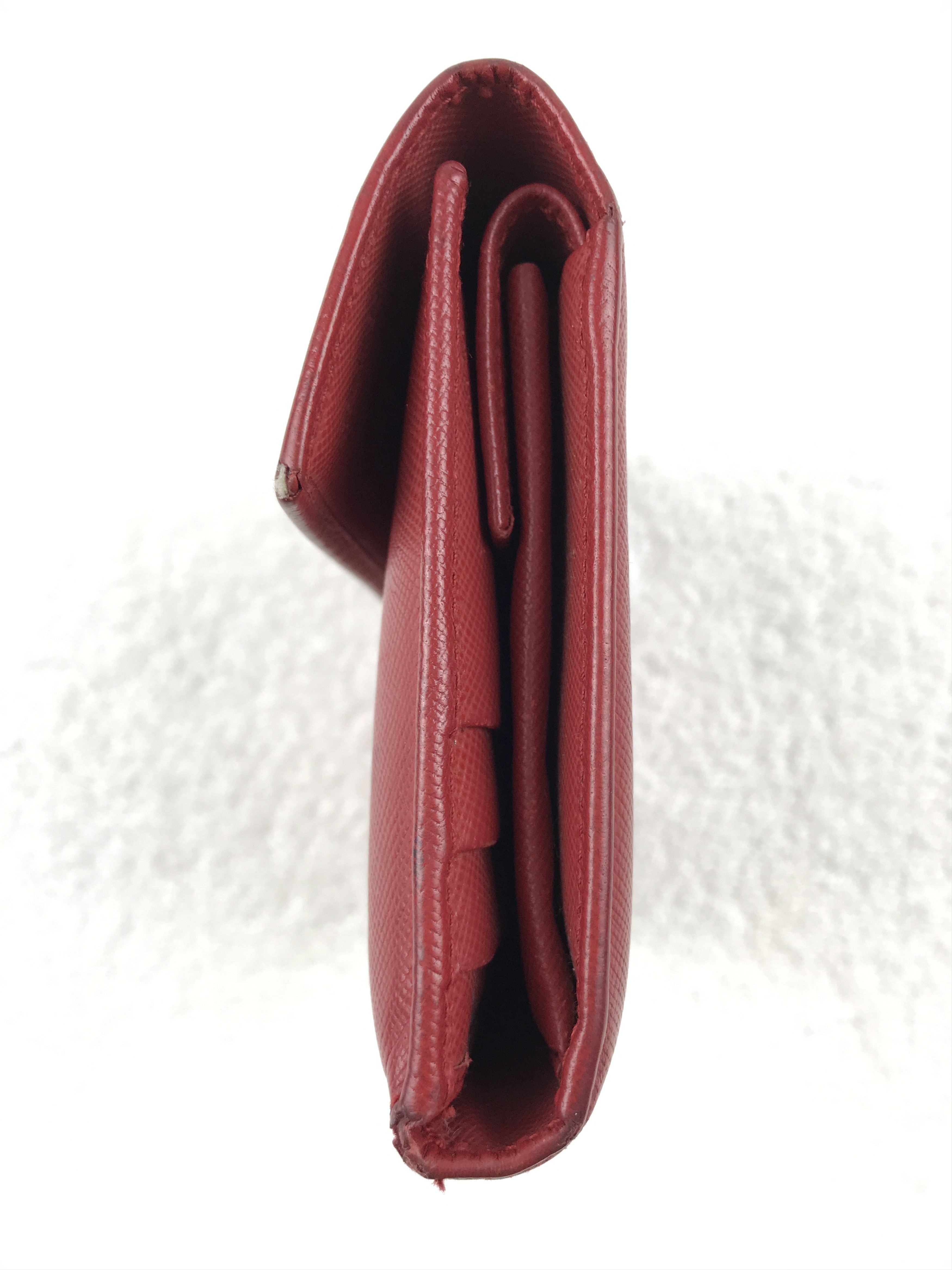 Prada × Vintage Vintage Prada Red Logo Trifold Wallet Size ONE SIZE - 5 Thumbnail