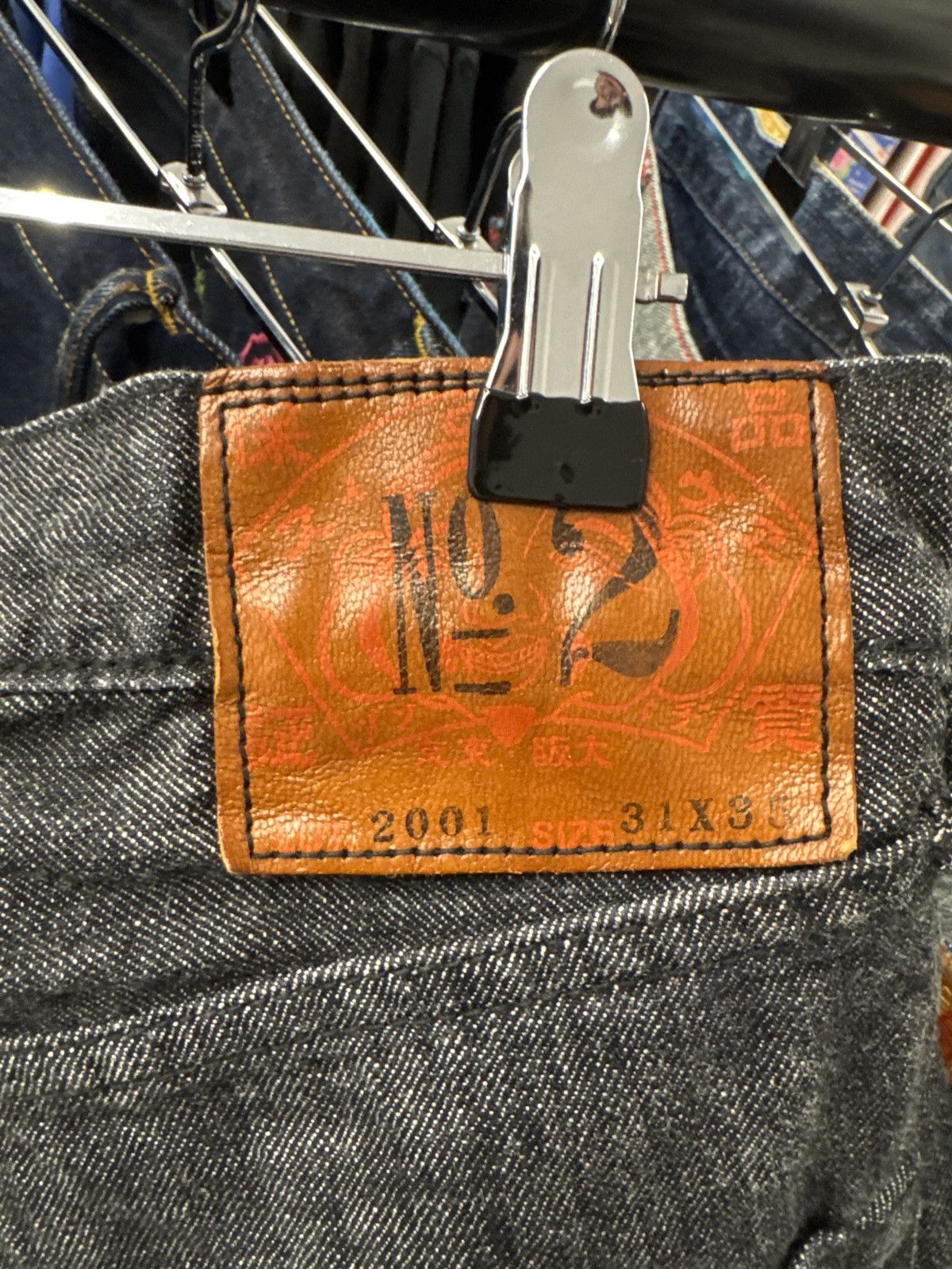 Evisu Evisu Cat Face Dark Blue Short (31x35) Size US 31 - 5 Thumbnail