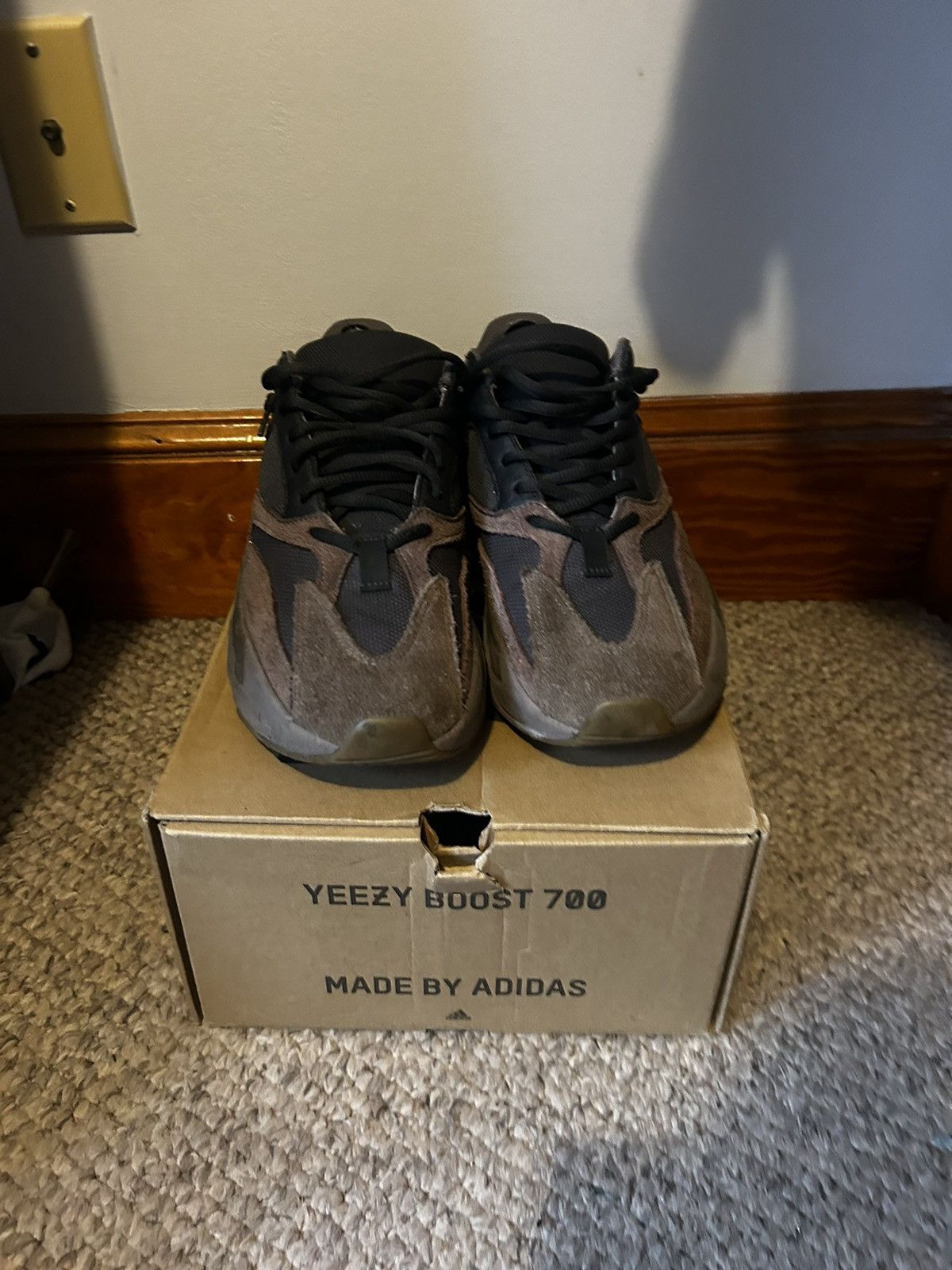 image of Adidas x Yeezy Season Yeezy 700 Mauve Shoes in Brown, Men's (Size 10)