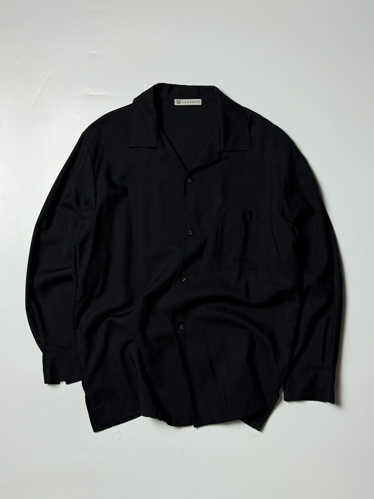 Yohji Yamamoto Yohhi Yamamoto Work Shop Rayon Hawaiian Collar Shirt Size US M / EU 48-50 / 2 - 1 Thumbnail