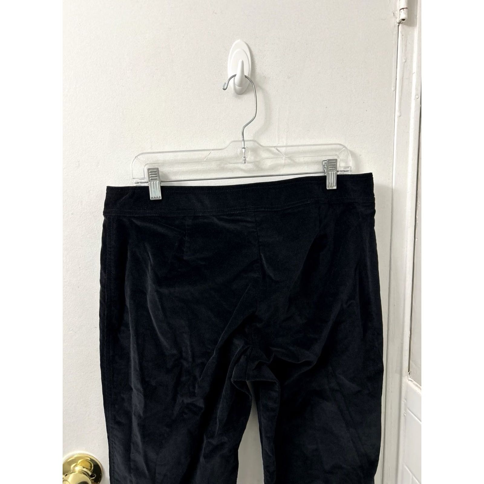 Vintage J Crew Corduroy Pants Womens 12 34x31 Black Boot Cut Stretch Fine Wale Dress Pants Casual Workwear Straight Pockets Regular Mens? Womens Size 34" / US 12 / IT 48 - 7 Thumbnail