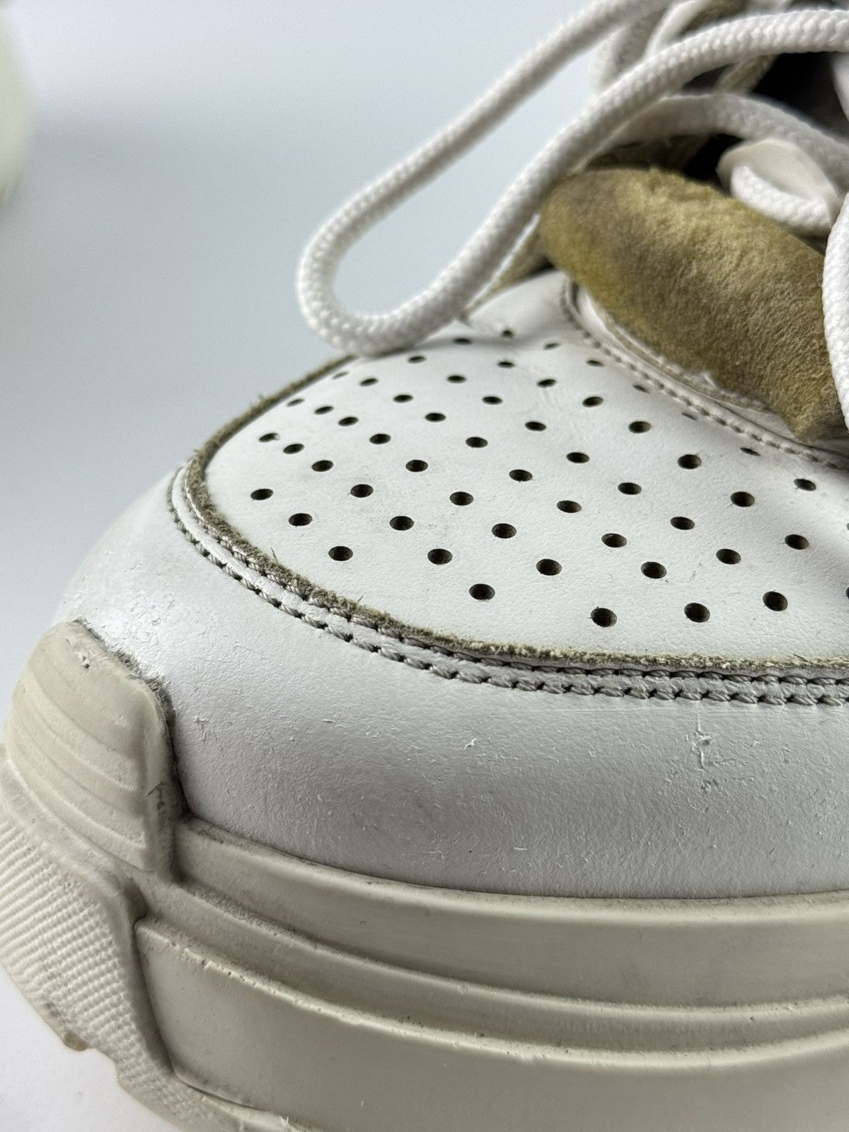 Maison Margiela Maison Margiela Low Top Retro Fit Platform Leather Sneakers Size US 8 / EU 41 - 20 Thumbnail