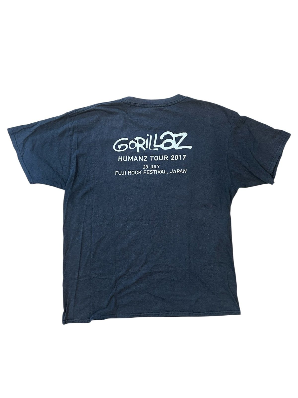 Vintage Gorillaz - Japan Fujirock Festival Tour Shirt Size US L / EU 52-54 / 3 - 2 Thumbnail