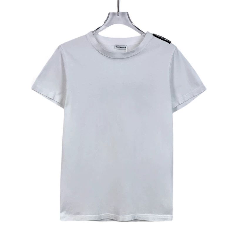 Balenciaga Balenciaga White Round Neck Short Sleeve T-shirt Size US S / EU 44-46 / 1 - 1 Thumbnail