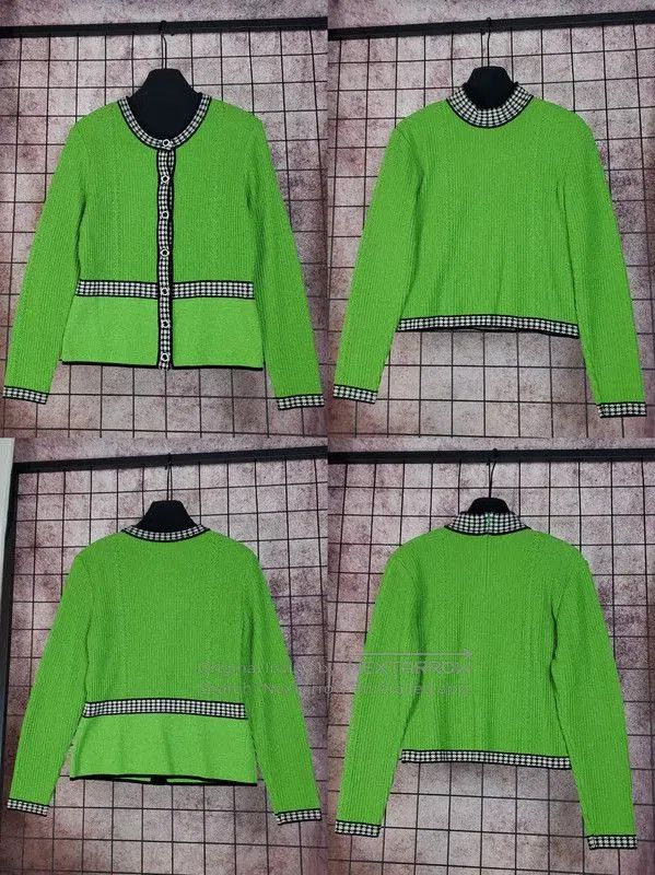 Dior Dior Green Wool-Blend Long Sleeve Top . Size M / US 6-8 / IT 42-44 - 2 Thumbnail
