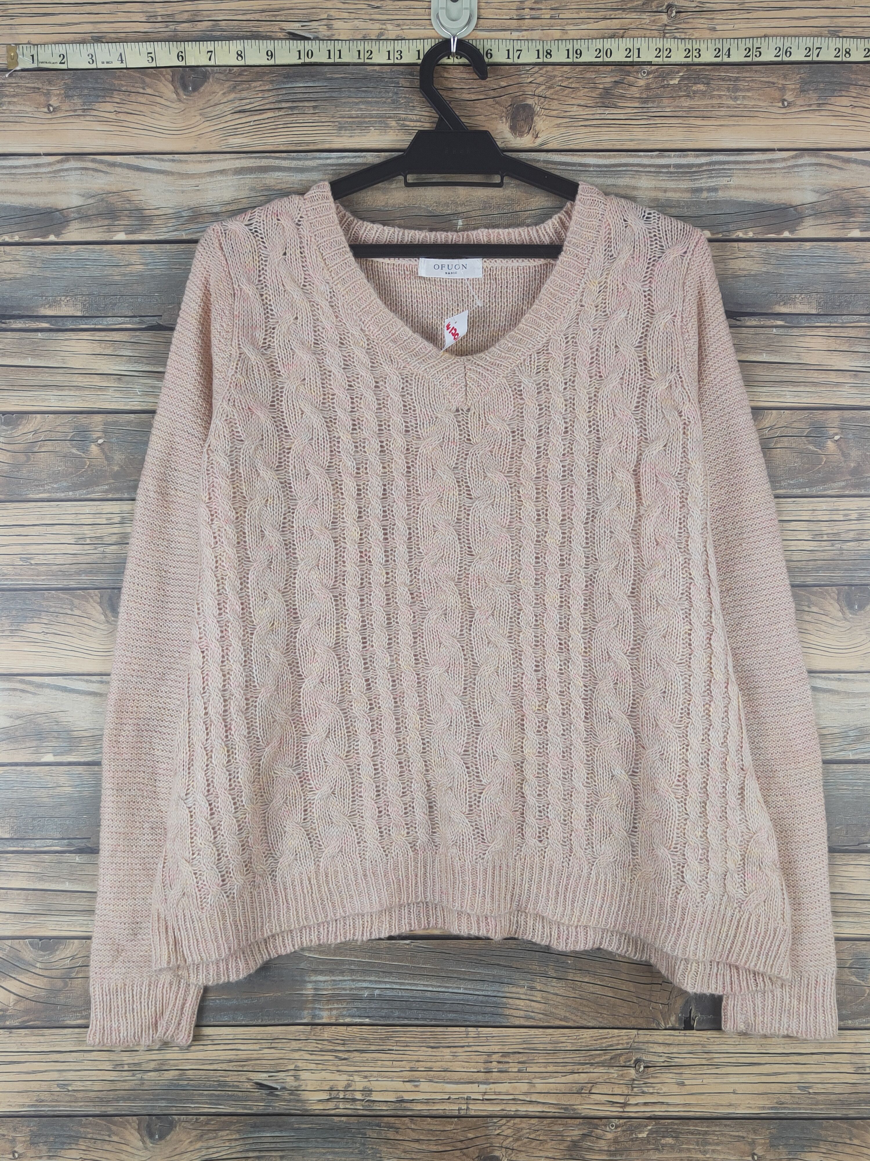 Vintage Ofuon Light Orange Knitwear Sweatshirts #W1204 Size XS / US 0-2 / IT 36-38 - 1 Thumbnail