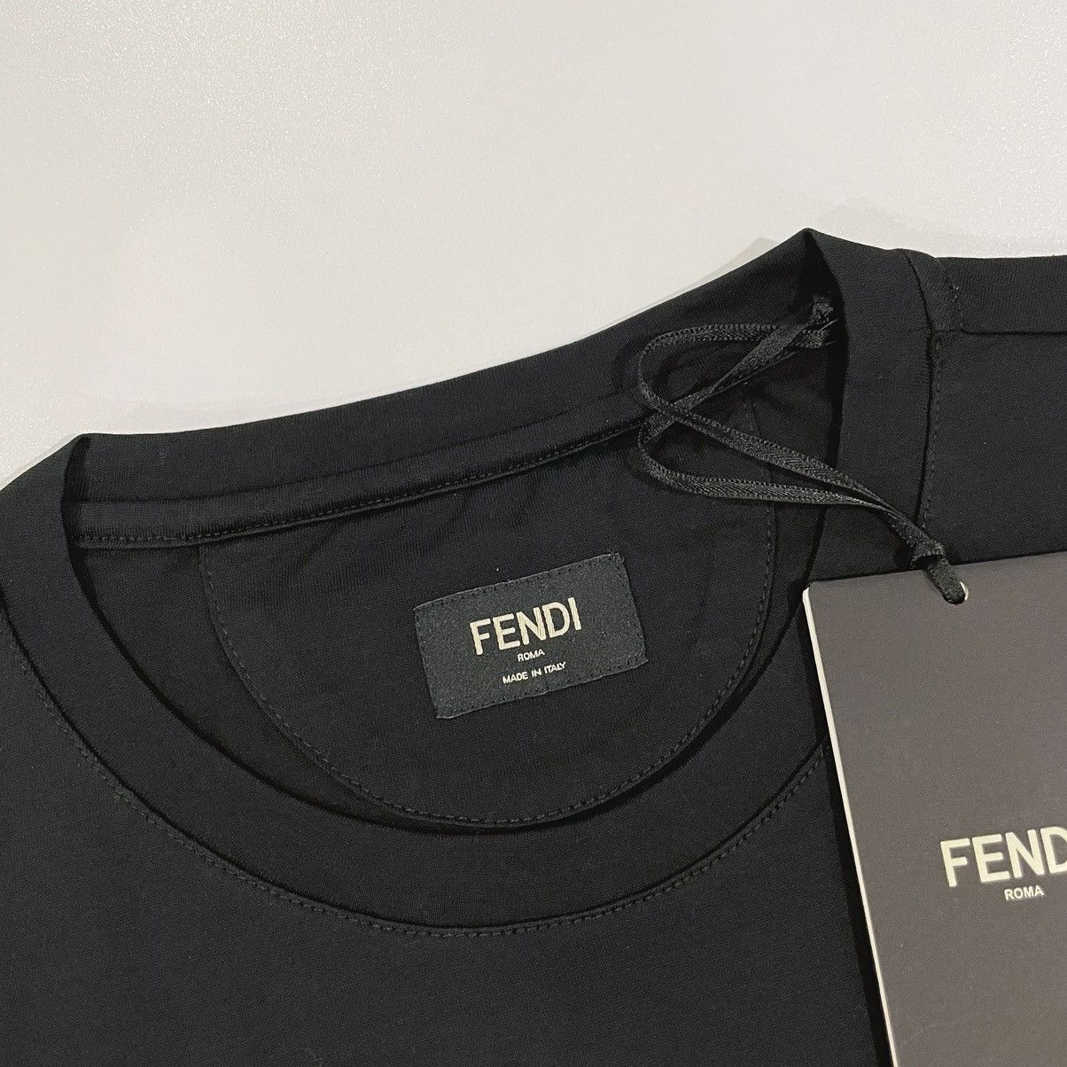 Fendi Fendi black T-shirt shearling lightbulb JE tee Size US S / EU 44-46 / 1 - 5 Thumbnail