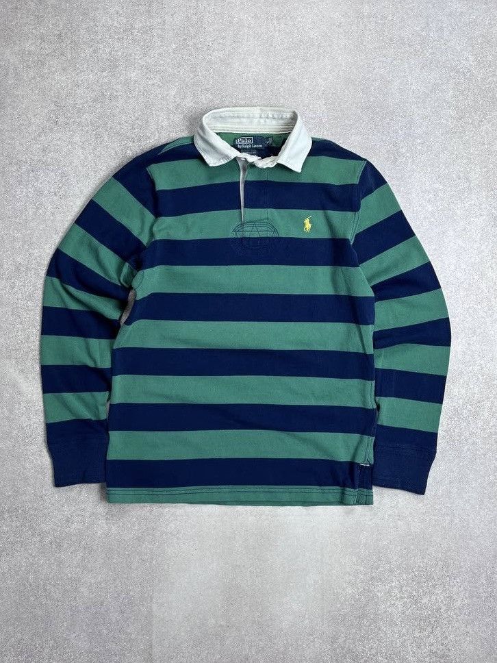 Polo Ralph Lauren × Vintage Vintage Polo Ralph Lauren Rugby Striped Shirt Y2K S Size US S / EU 44-46 / 1 - 1 Thumbnail