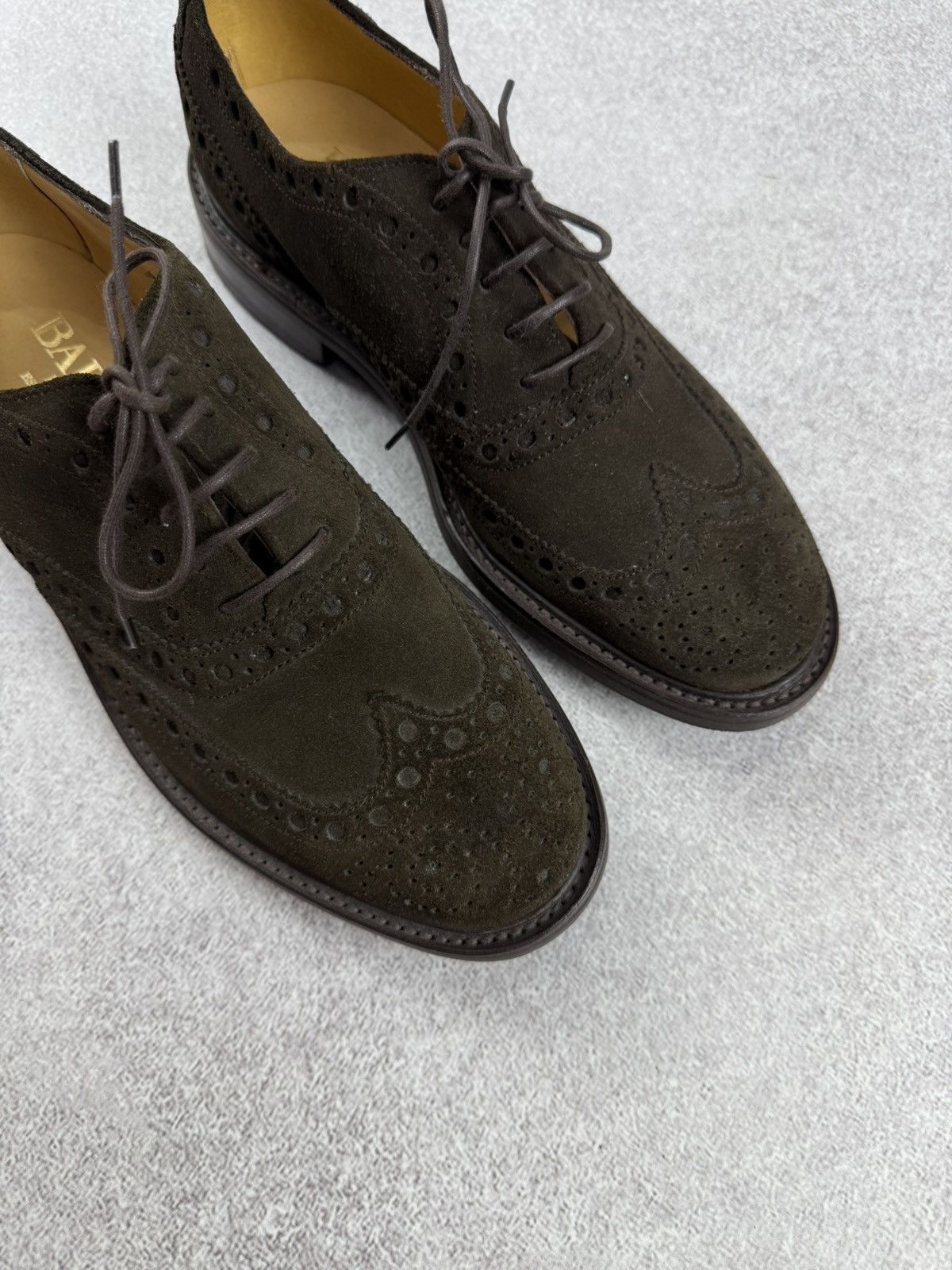 Barker Barker Suede Brogue Derby Dress Shoes Size Uk 5 Size US 6 / EU 39 - 2 Thumbnail
