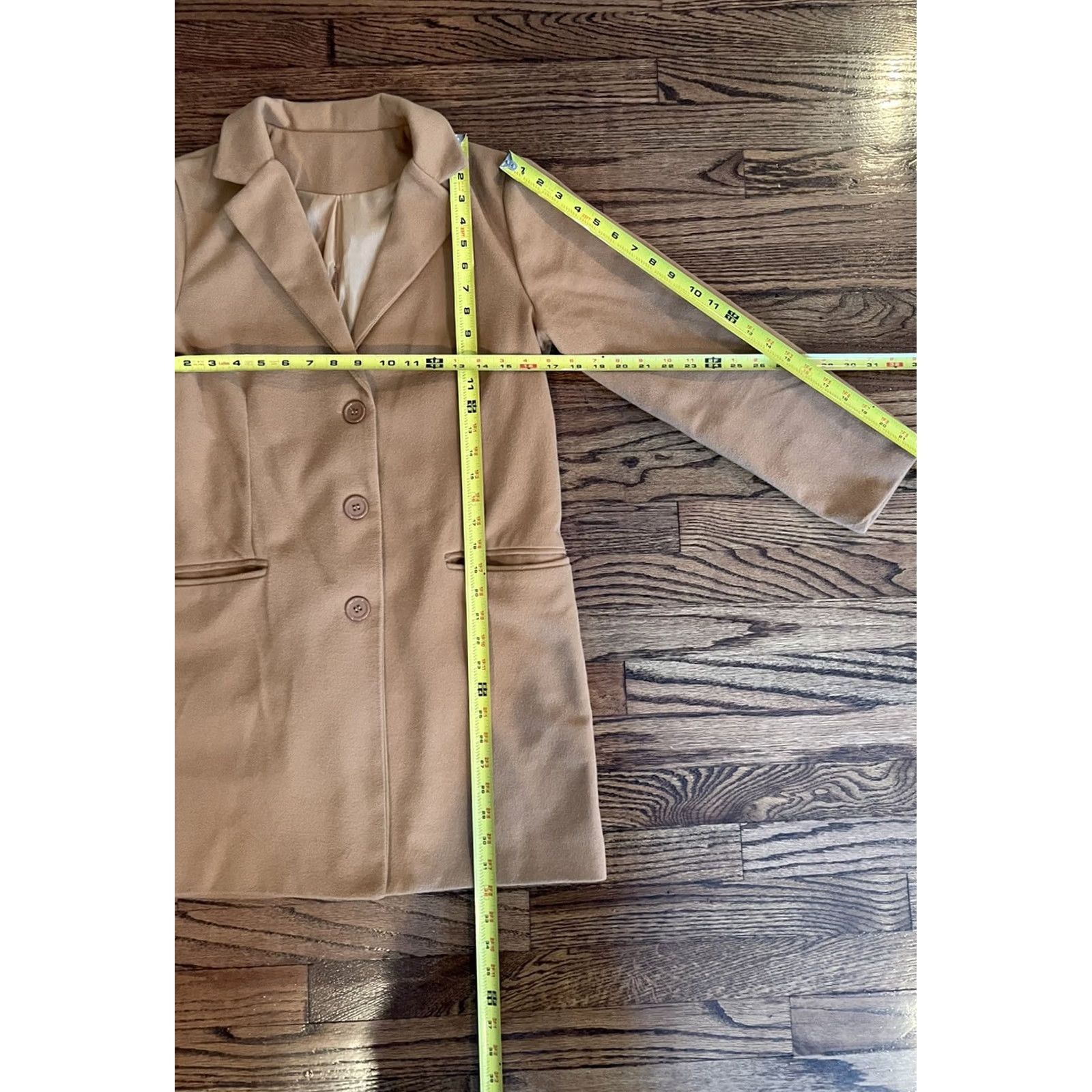 Vintage Women's Medium Caramel Knit Overcoat - Vintage Condition Size M / US 6-8 / IT 42-44 - 5 Thumbnail