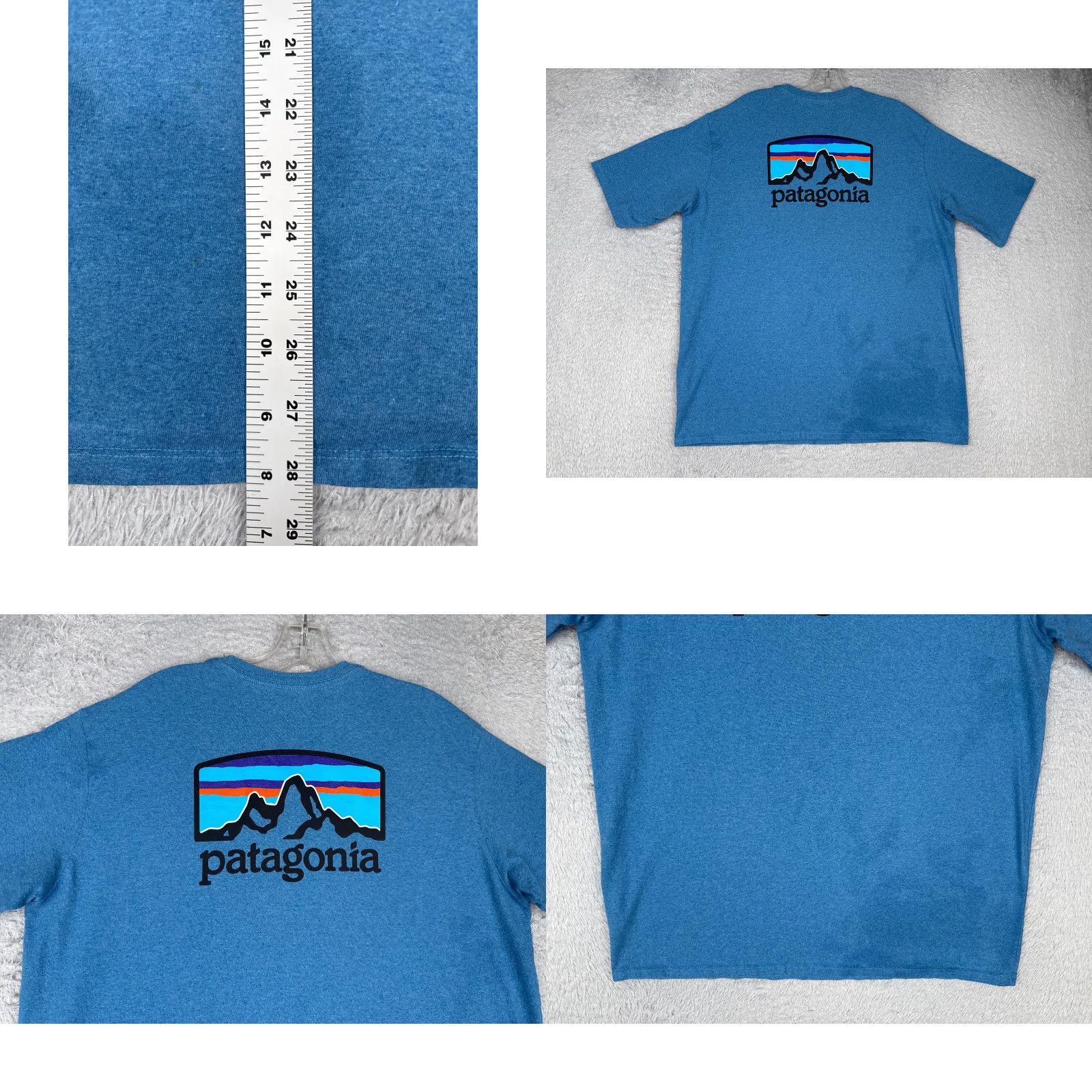 Patagonia Patagonia Shirt Men Large Blue Short Sleeve Crew Neck Polyester Blend READ Size US L / EU 52-54 / 3 - 9 Thumbnail