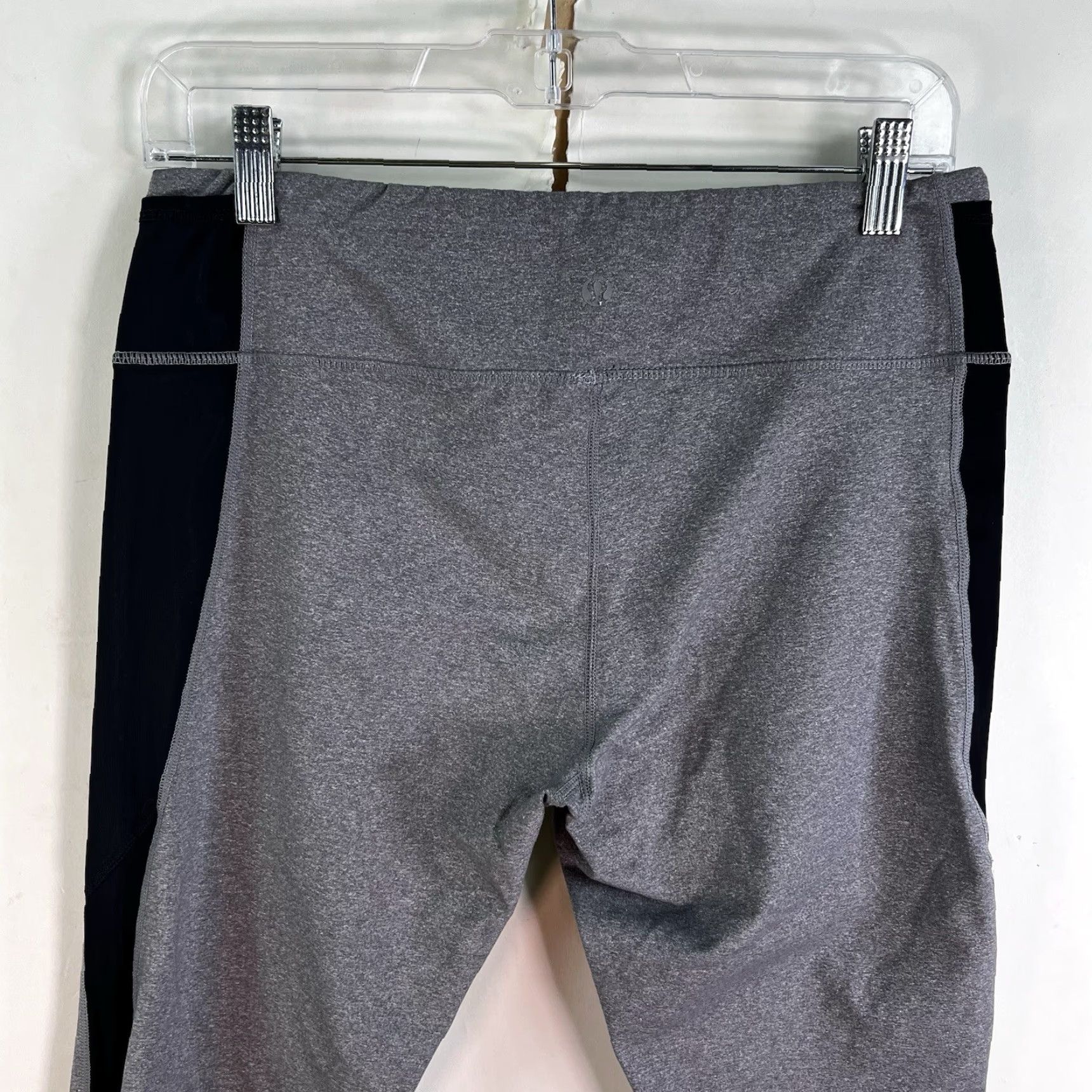 Lululemon VINTAGE Lululemon Activewear Leggings Size 12 Womens Gray Striped Tapered Fitness Yoga Running Size 34" / US 12 / IT 48 - 4 Thumbnail