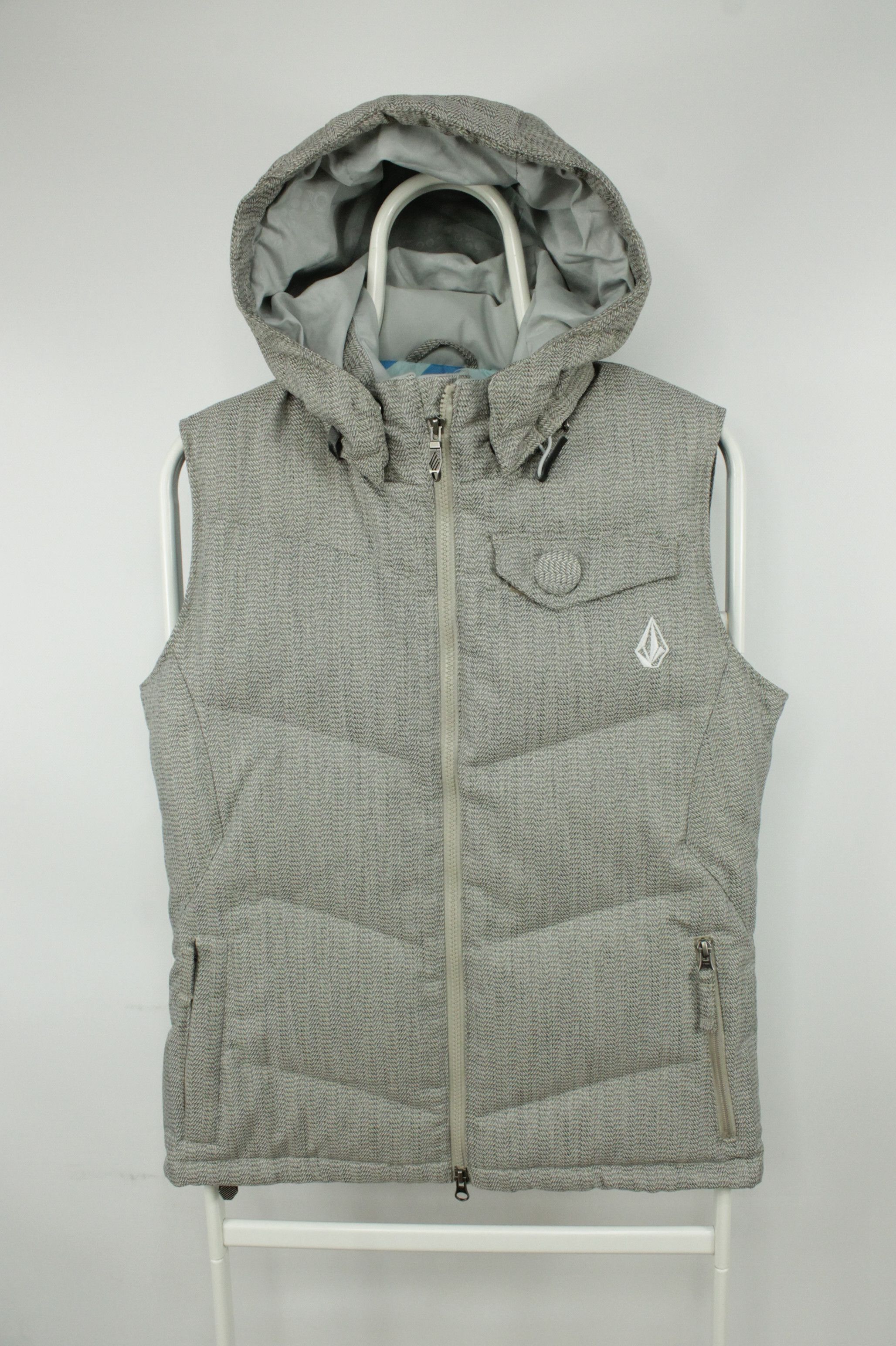 Volcom VOLCOM Hanayaka Hooded Down Puffer Vest Jacket Women's Size M / US 6-8 / IT 42-44 - 1 Thumbnail