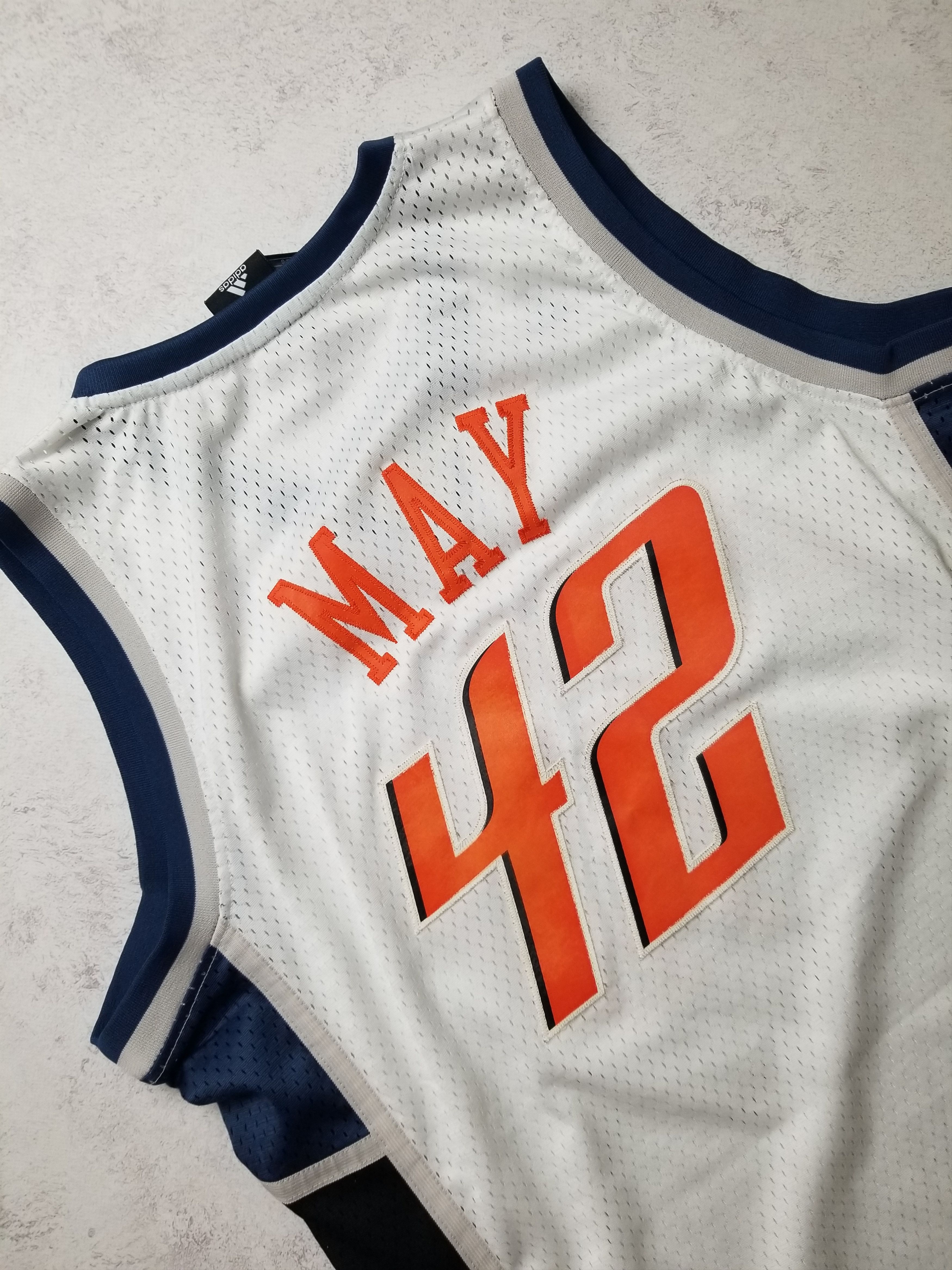 Adidas VTG Adidas Charlotte Bobcats #42 Sean May NBA Sewn Jersey Size US L / EU 52-54 / 3 - 6 Thumbnail